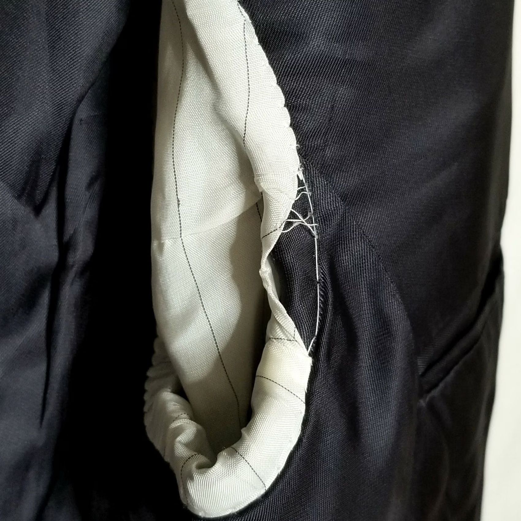 Canali Canali Mens Suit Jacket Gray Pinstripe Wool 54L / 44L Blazer Sport Coat Two Button Size 54R - 6 Thumbnail