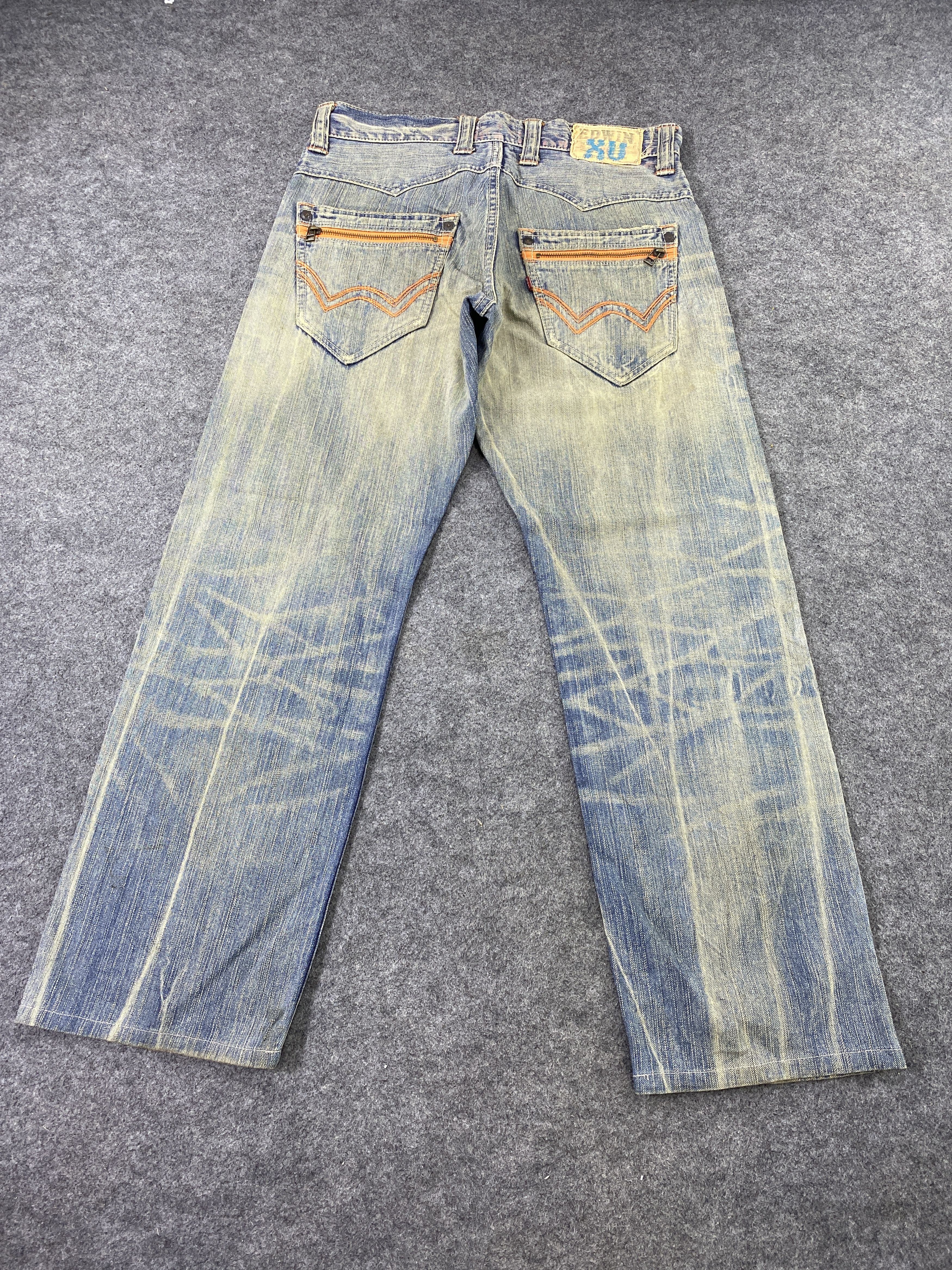 Edwin Edwin XV Blue Wash Denim - J977 Size US 34 / EU 50 - 4 Thumbnail
