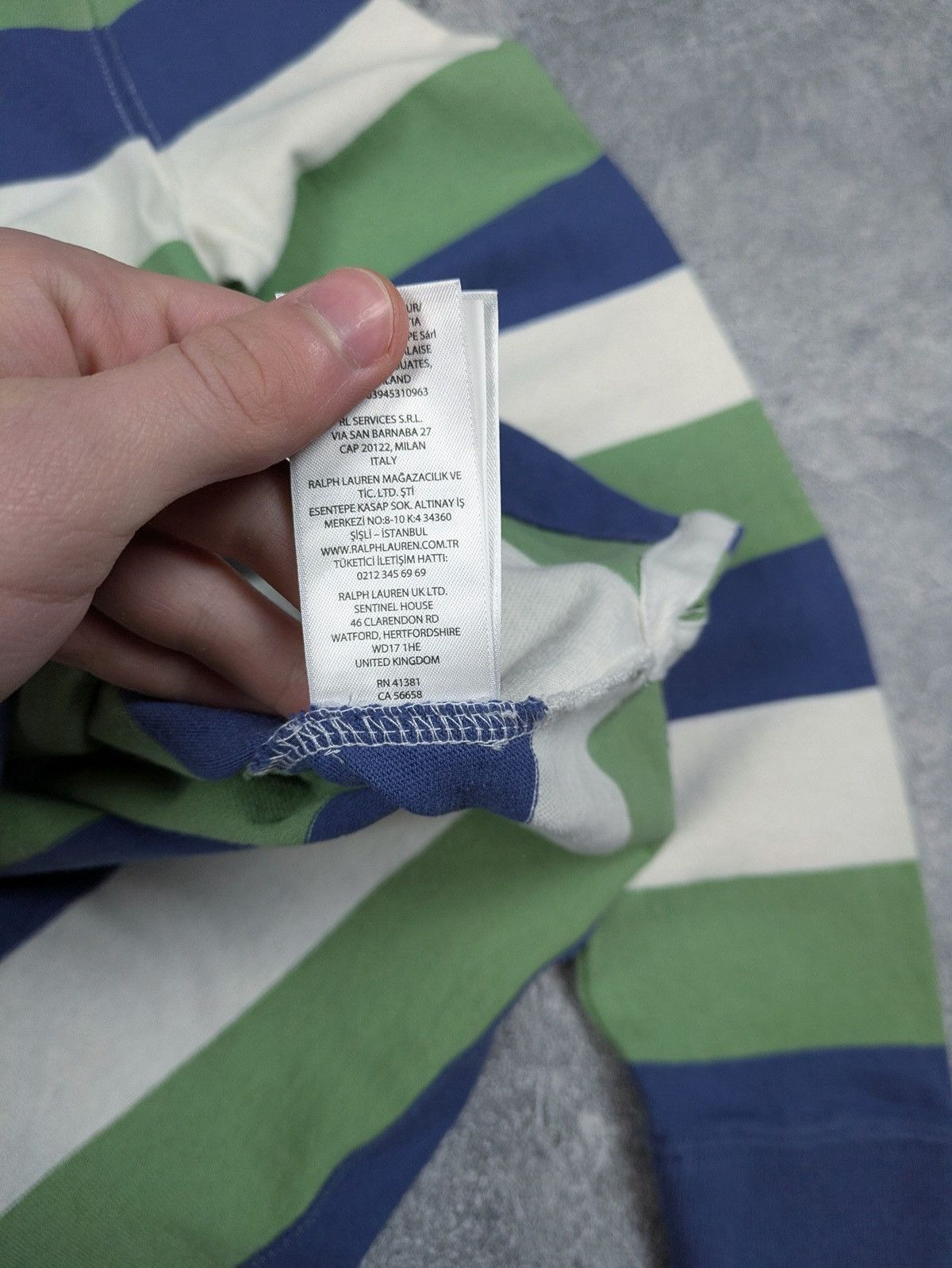 Polo Ralph Lauren Vintage Polo Ralph Lauren Striped Long Sleeve Rugby Polo Size US S / EU 44-46 / 1 - 8 Thumbnail