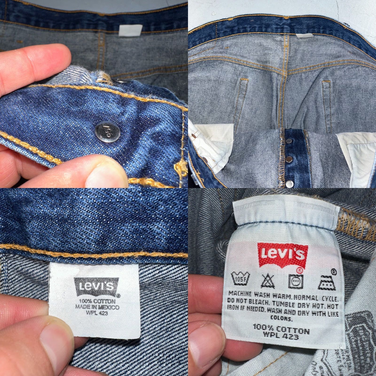 Levi's VINTAGE Levi's 501 Jeans Straight 42x32 Blue Denim 90s Y2K Classic Mens Size US 42 / EU 58 - 9 Thumbnail