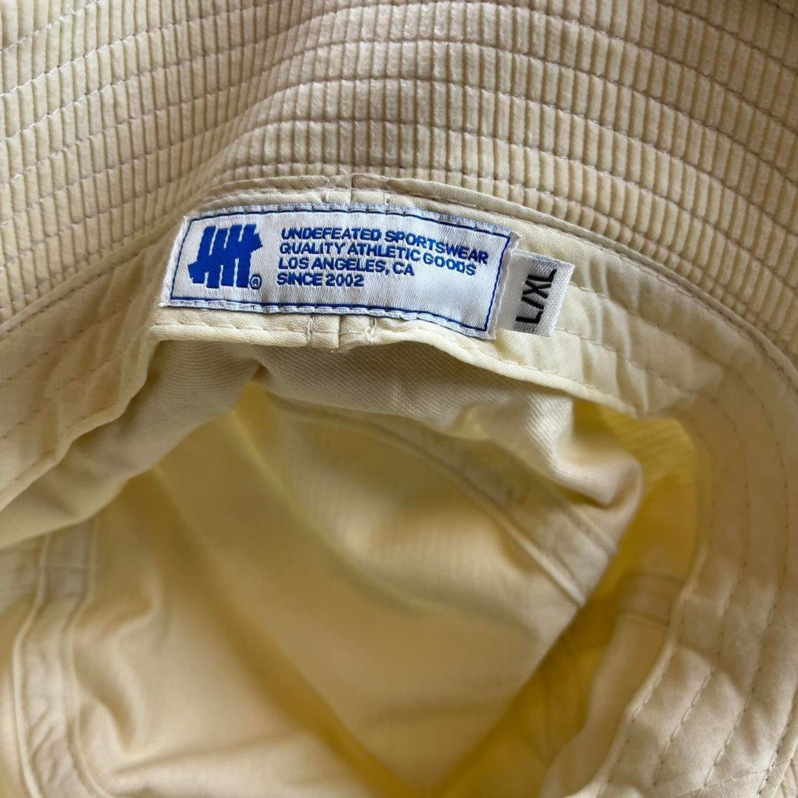 Undefeated Undefeated Cream Corduroy Bucket Hat Size ONE SIZE - 4 Thumbnail