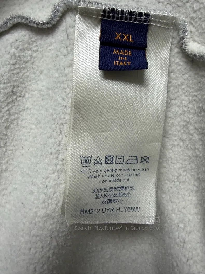 Louis Vuitton Louis Vuitton Grey ink-splashed sweatshirt Size US XXL / EU 58 / 5 - 4 Thumbnail