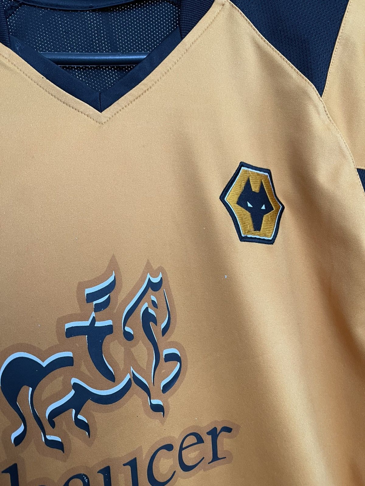 Le Coq Sportif 2004/2005 Wolverhampton Wanderers Wolves Vintage Jersey Tee Size US M / EU 48-50 / 2 - 11 Thumbnail