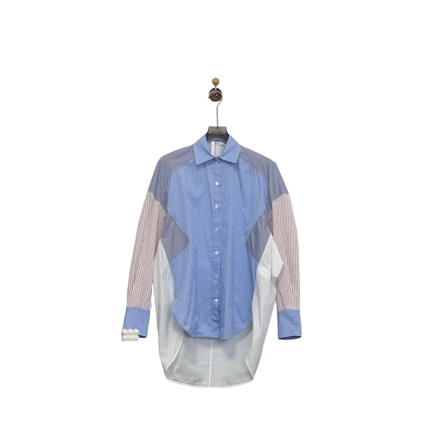 Celine Celine Striped Colorblock Button Up Shirt 34 Size XS / US 0-2 / IT 36-38 - 1 Thumbnail