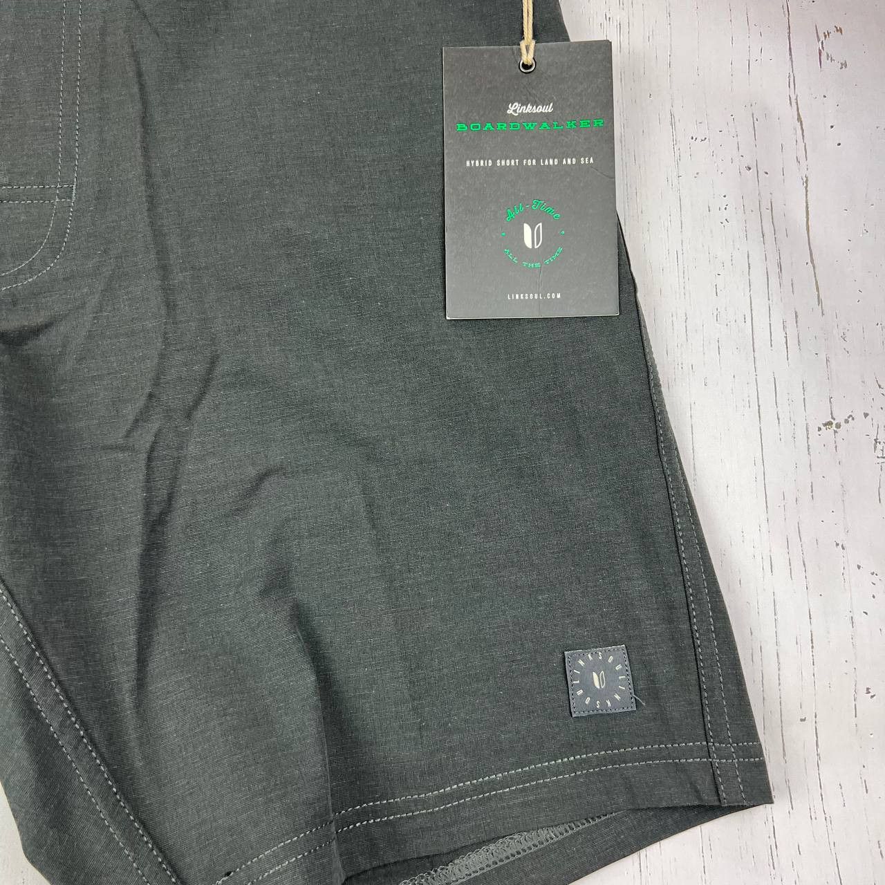 Other LinkSoul Golf Plain 33 Board Walker Shorts Black Men New Size US 33 - 3 Thumbnail