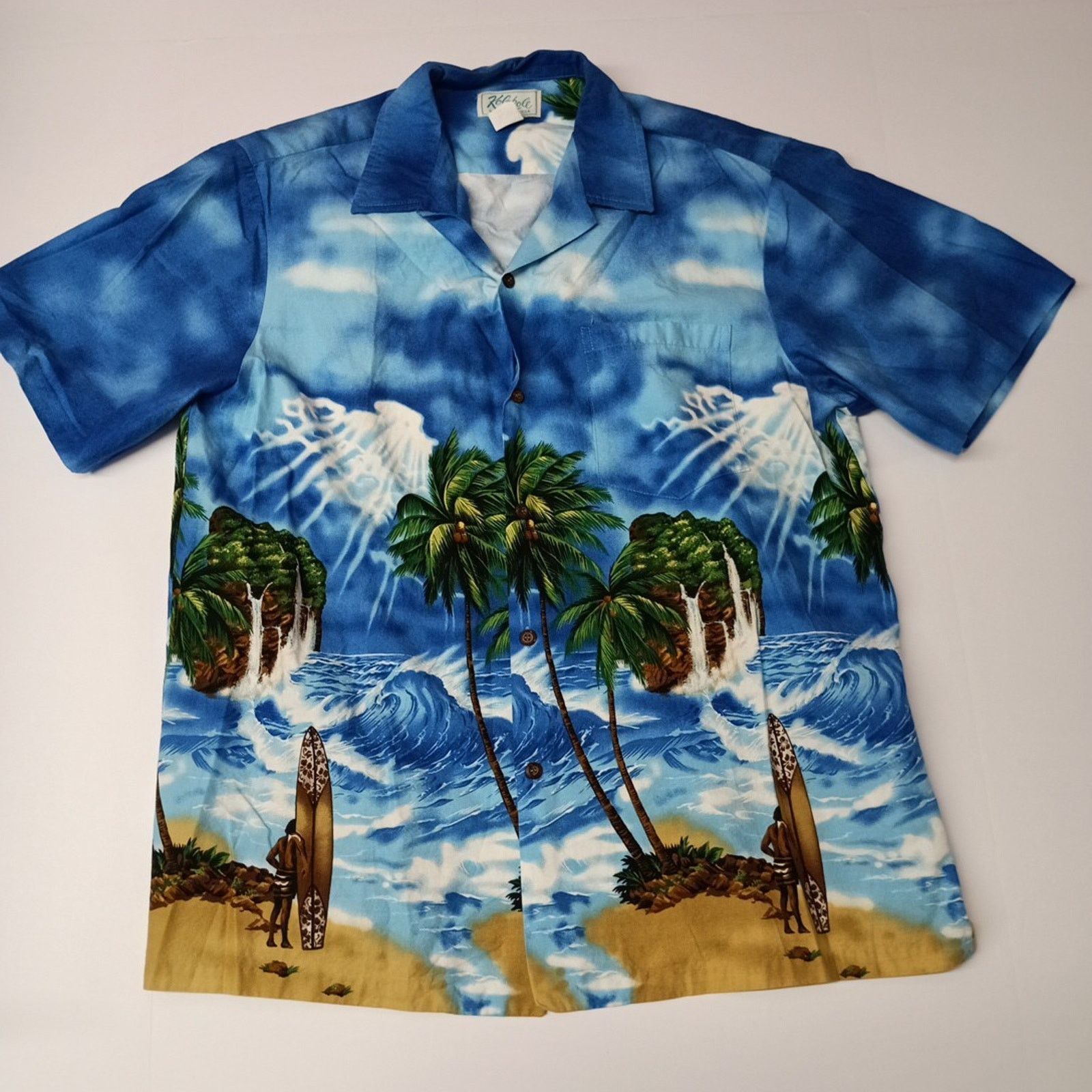 Other Kole Kole Hawaiian Shirts Men's L Polynesian Surfer Palms Size US L / EU 52-54 / 3 - 1 Thumbnail