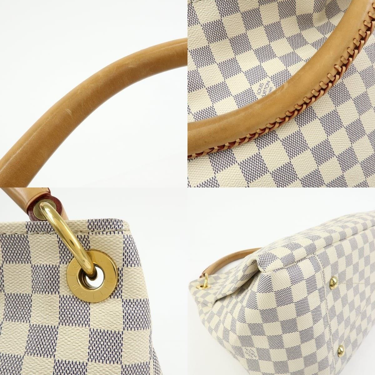 Louis Vuitton Louis Vuitton Damier Azur Artsy MM Shoulder Bag Size ONE SIZE - 4 Thumbnail