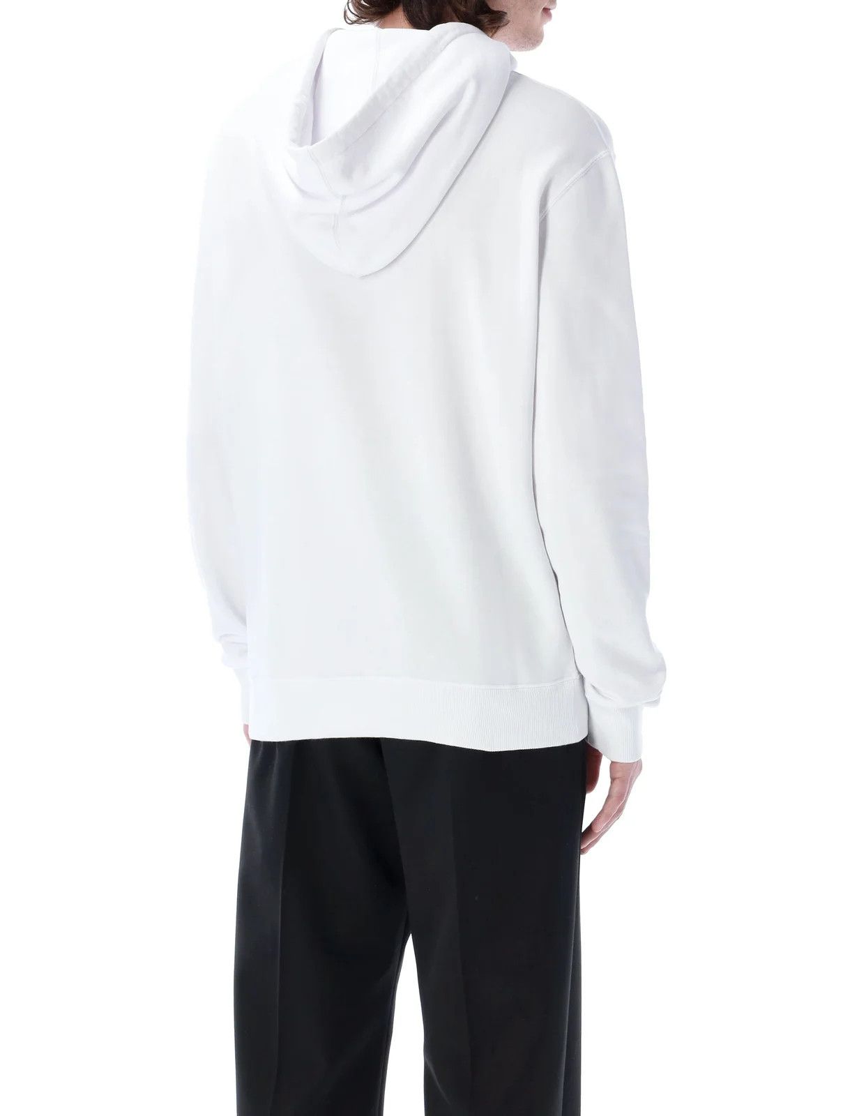 Lanvin o1y0225 Logo Hoodie in White Size US L / EU 52-54 / 3 - 2 Thumbnail