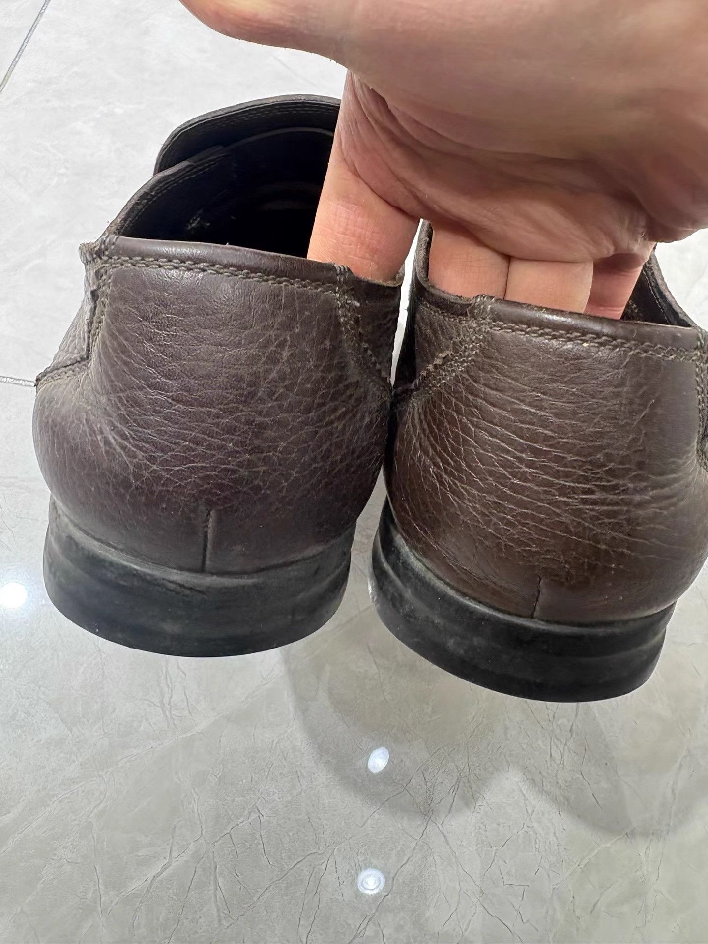 Salvatore Ferragamo Ferragamo Men's Leather Shoes K29 Size US 7 / EU 40 - 6 Thumbnail