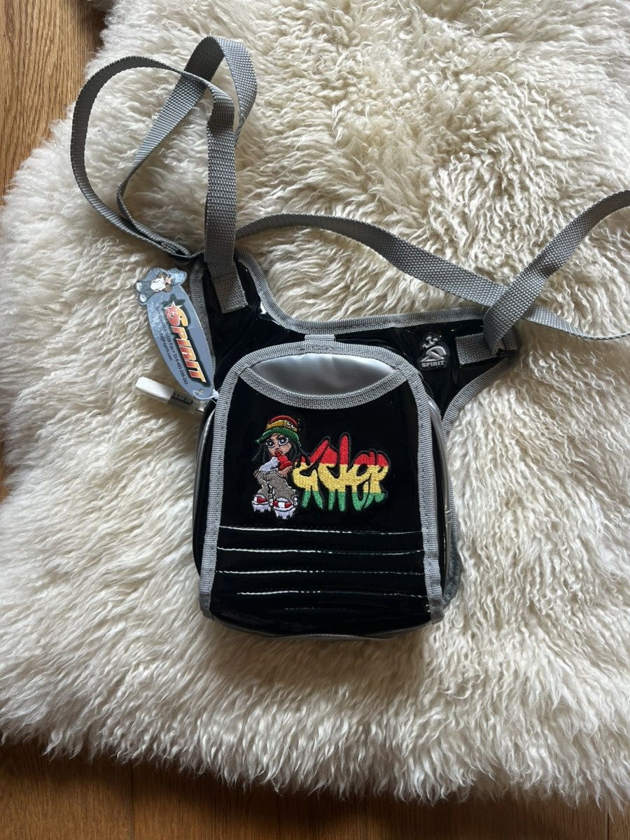 Vintage Beautiful Y2K Spirit bag (Black grey) Size ONE SIZE - 2 Thumbnail