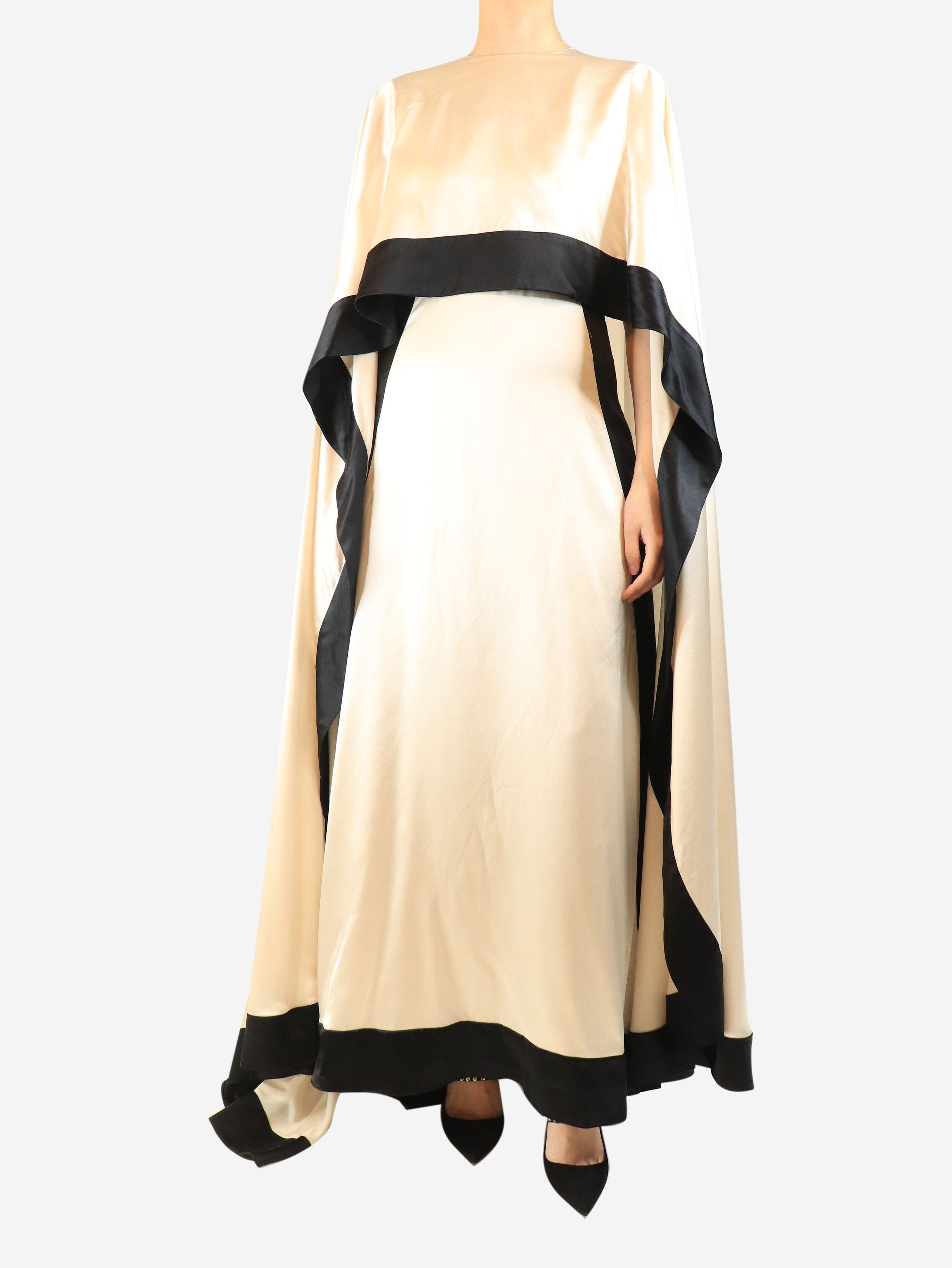 Other Neutral satin silk maxi cape dress - M Size M / US 6-8 / IT 42-44 - 1 Thumbnail