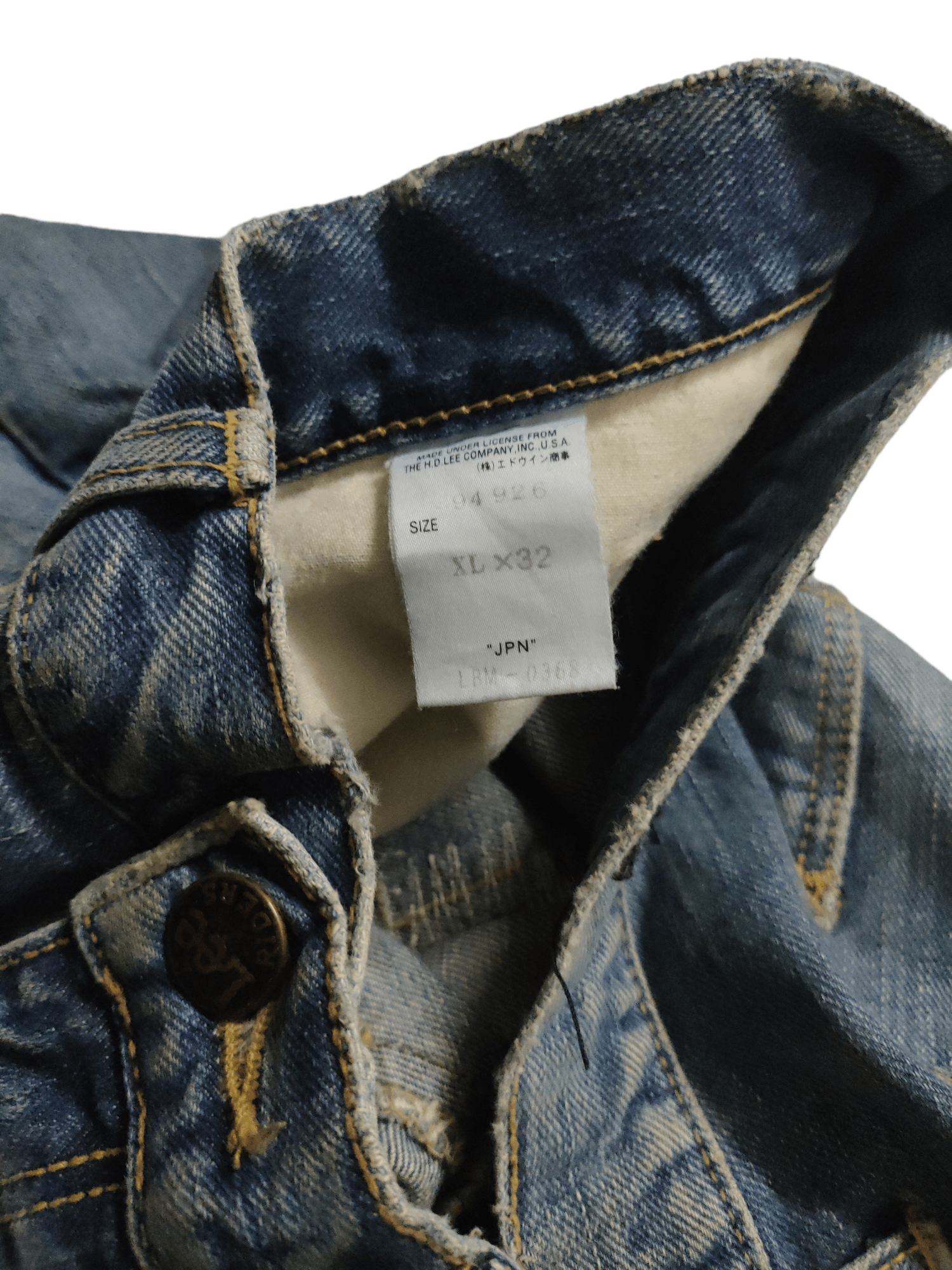 Lee × Vintage Vintage LEE Riders Selvage x Patch x Distressed Size US 32 / EU 48 - 11 Thumbnail
