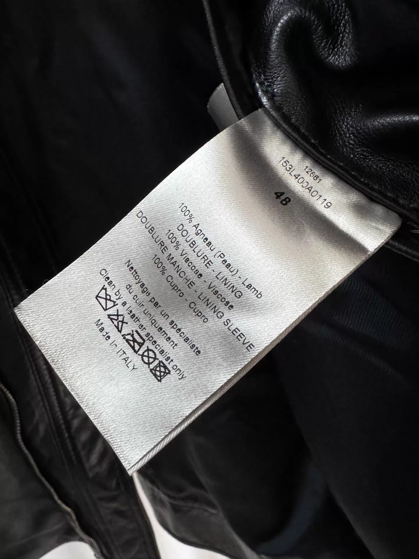 Dior Dior Homme 10SS Hedi Slimane Lambskin Leather Jacket Size US M / EU 48-50 / 2 - 7 Thumbnail