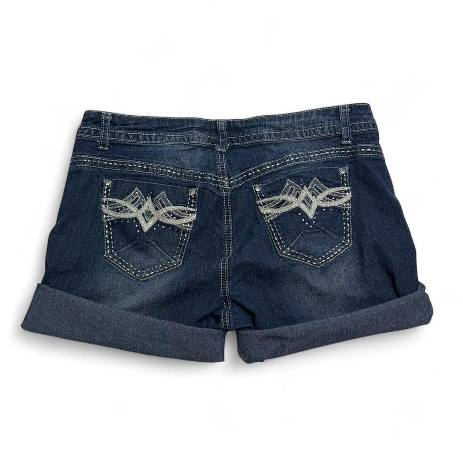 Southpole South Pole Embellished Y2K 2000s Denim Shorts Spring Size 13 Size 34" / US 12 / IT 48 - 2 Thumbnail