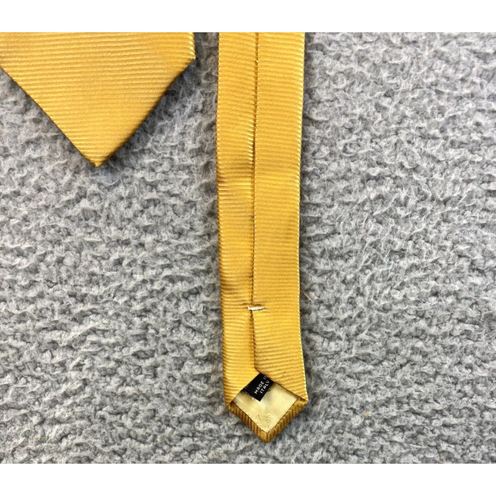 Jos. A. Bank Jos. A. Bank Men's Silk Tie - Yellow Geometric Pattern, Gold, 58.5" Retail 9 Size ONE SIZE - 2 Thumbnail