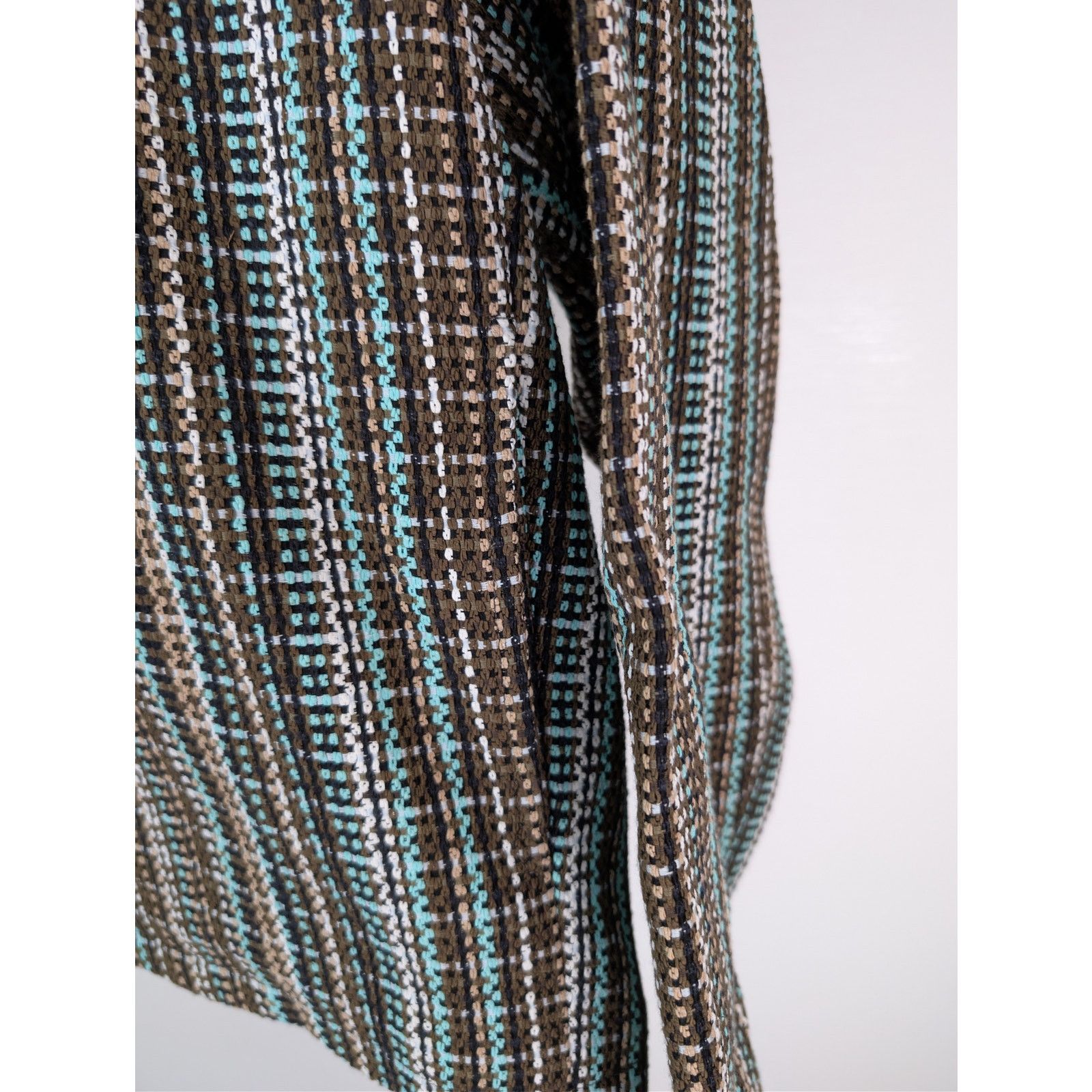 Bottega Veneta o1rshd1 Multicoloured Cotton Check Blouson Jacket in Black Size US M / EU 48-50 / 2 - 8 Thumbnail