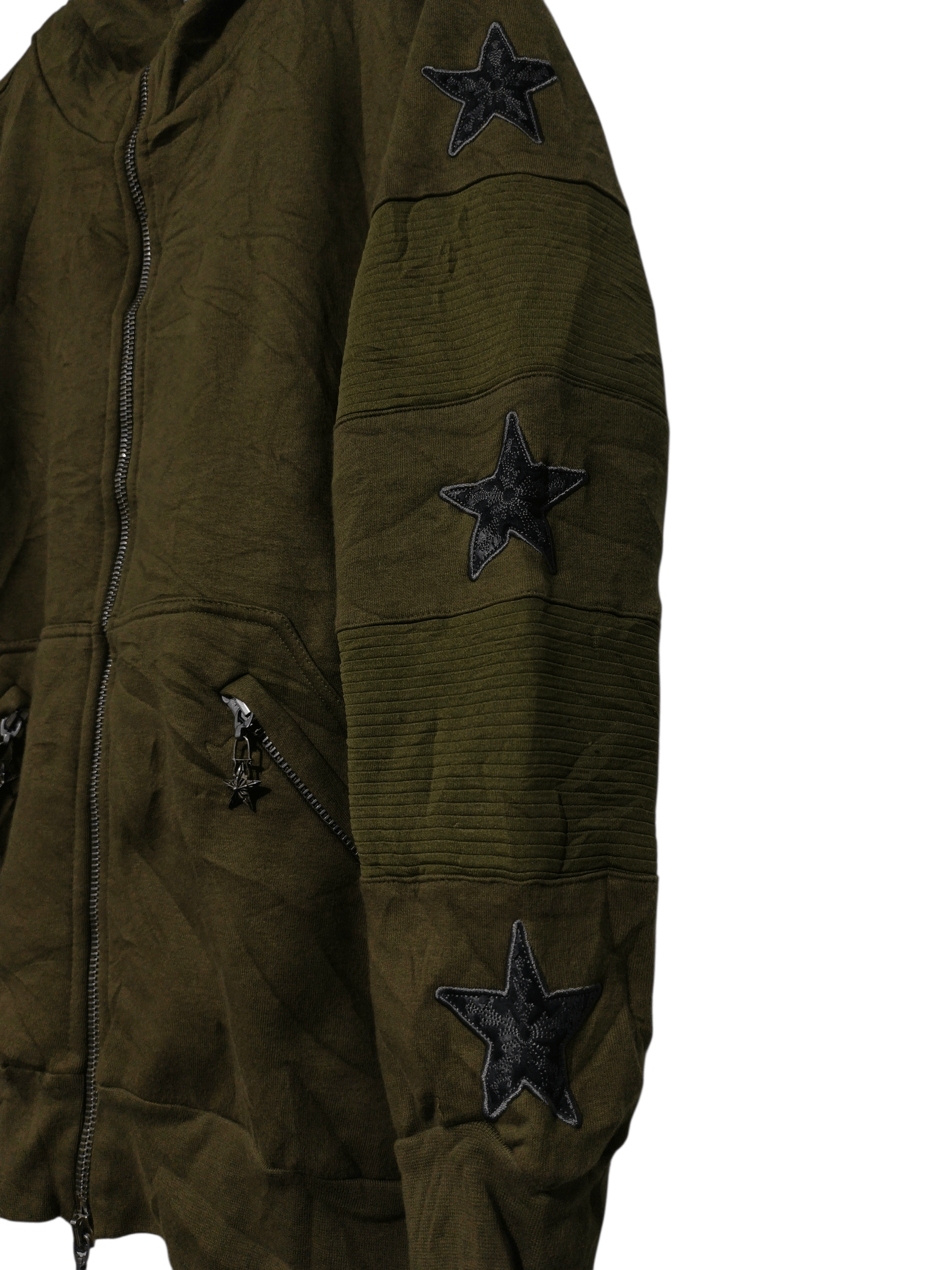 A&G Rock A&G Rock Couture full zip hoodie greend army Size US L / EU 52-54 / 3 - 4 Thumbnail