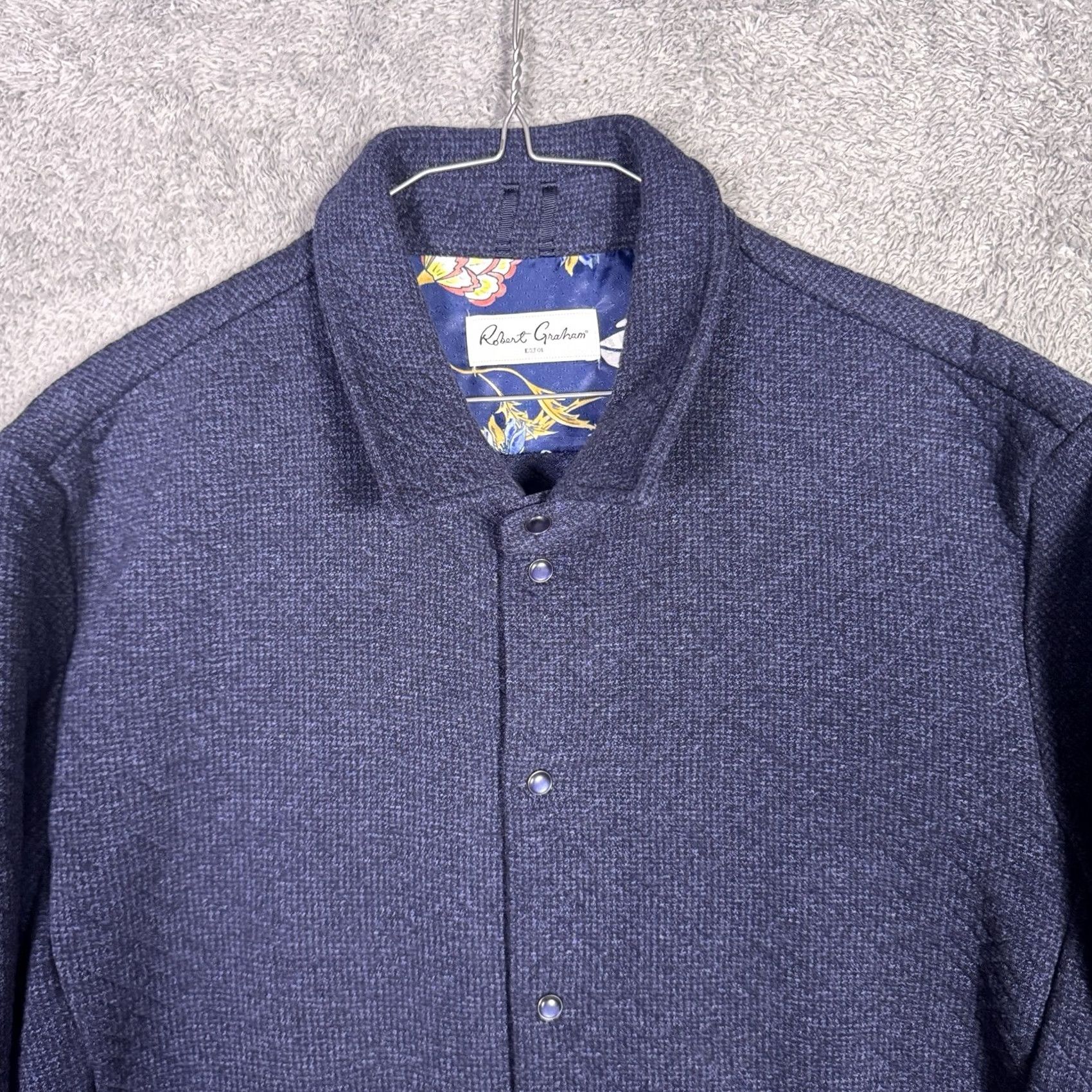 Robert Graham Robert Graham Jacket Mens XL Overshirt Pearl Snap Diamond Quilted Shacket Tailor Size US XL / EU 56 / 4 - 5 Thumbnail