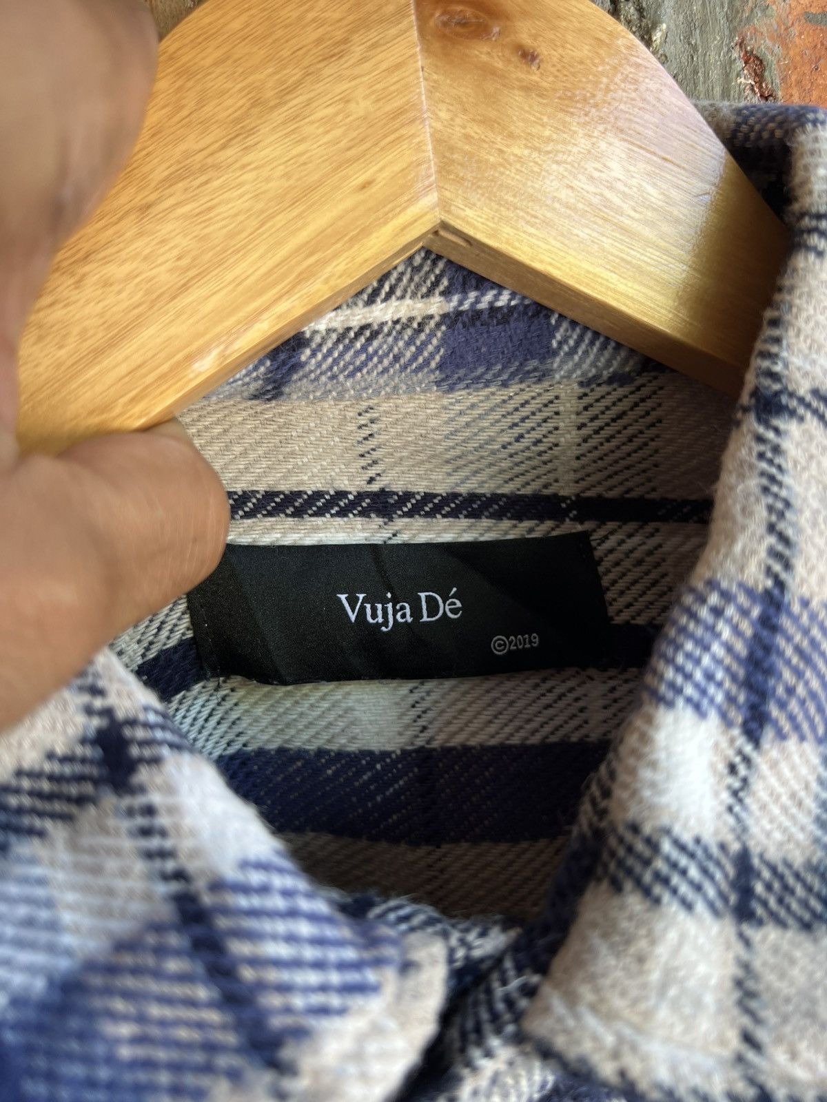 Vuja De Vuja De’ Distressed Flannel Shirt Size US XL / EU 56 / 4 - 11 Thumbnail