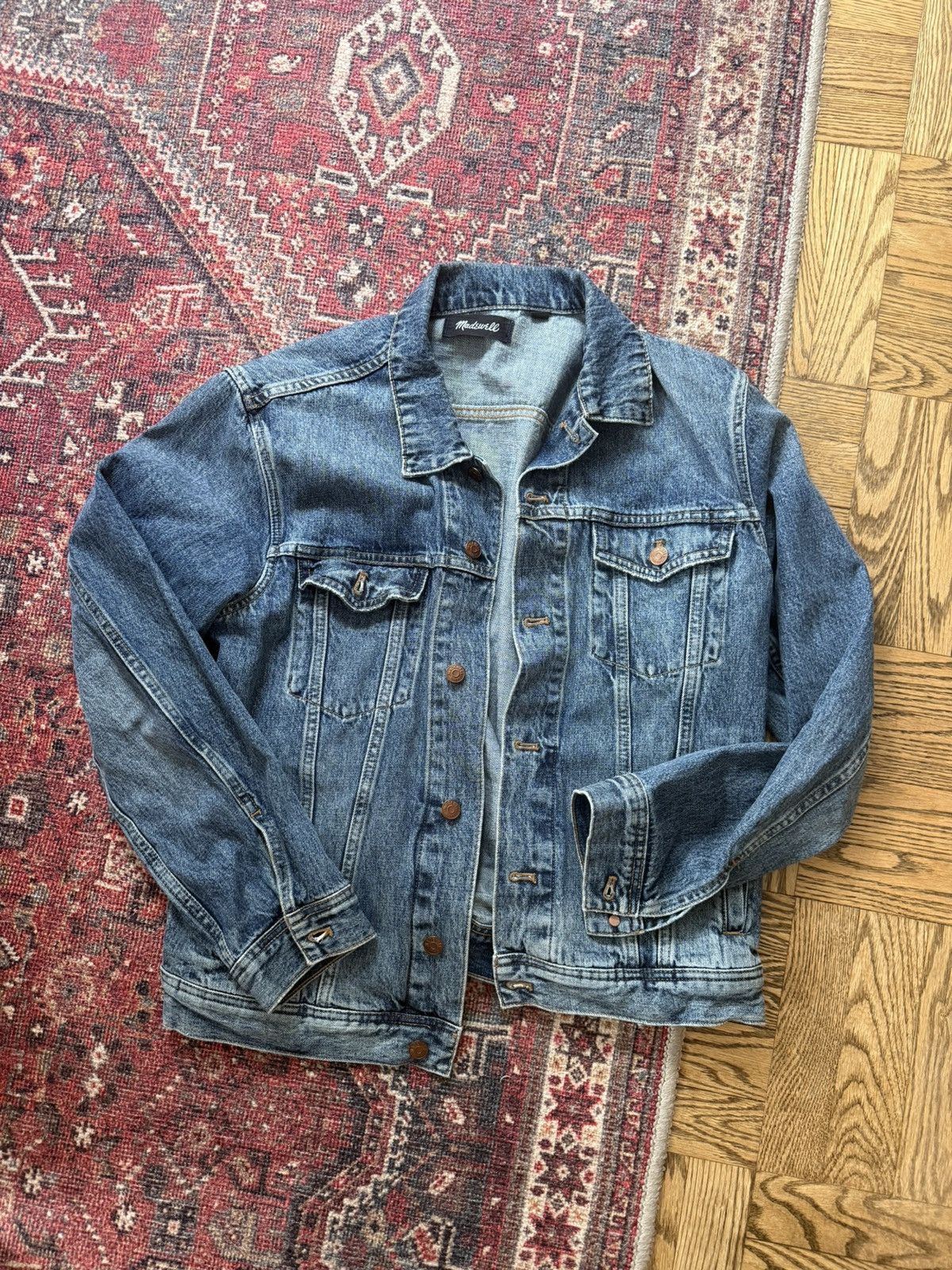 Madewell Madewell Denim Trucker Jacket Size US L / EU 52-54 / 3 - 1 Thumbnail