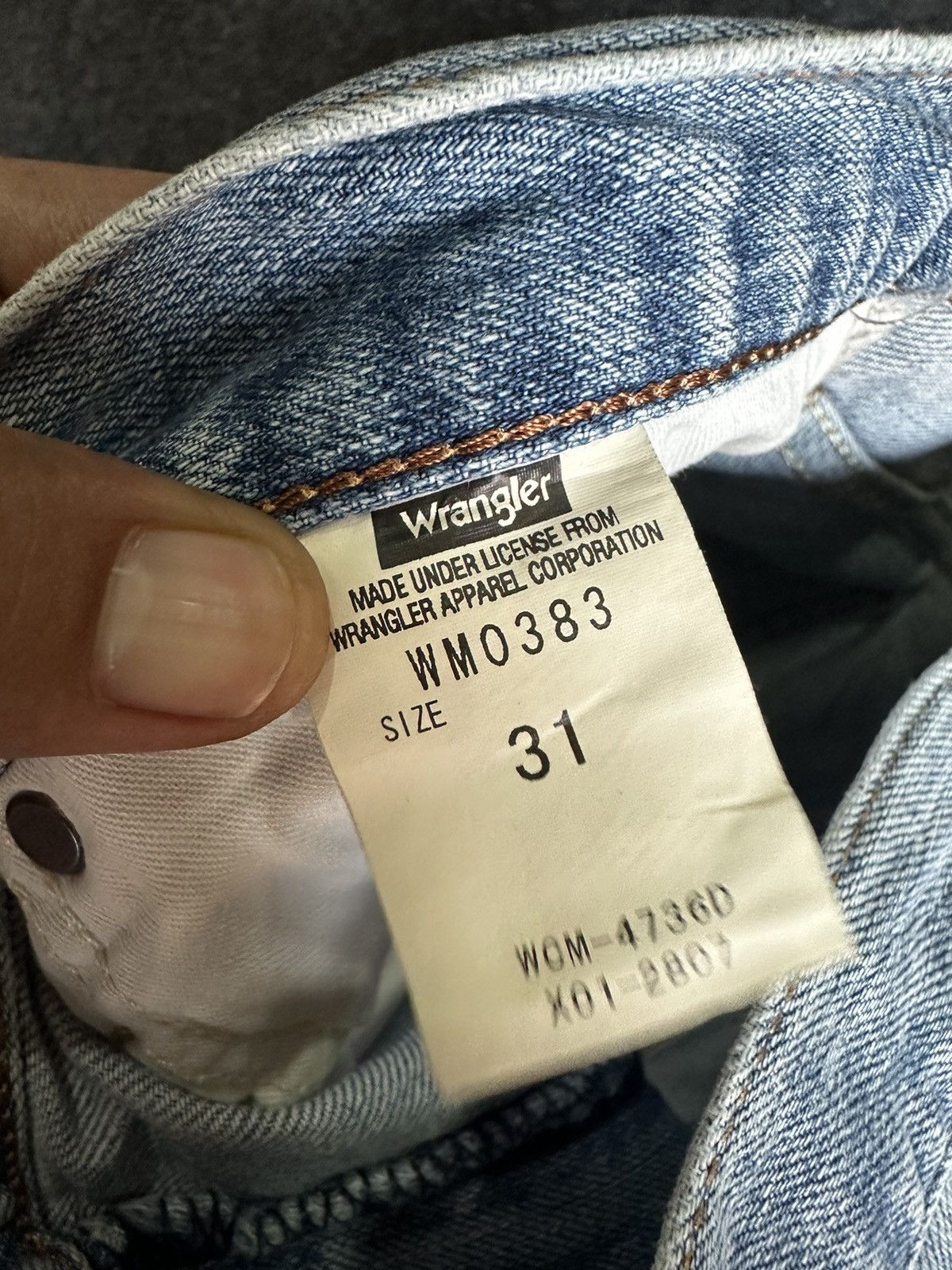 Vintage × Wrangler Vintage Wrangler Crafted With Pride Denim Size 31 D120 Size US 31 - 12 Thumbnail