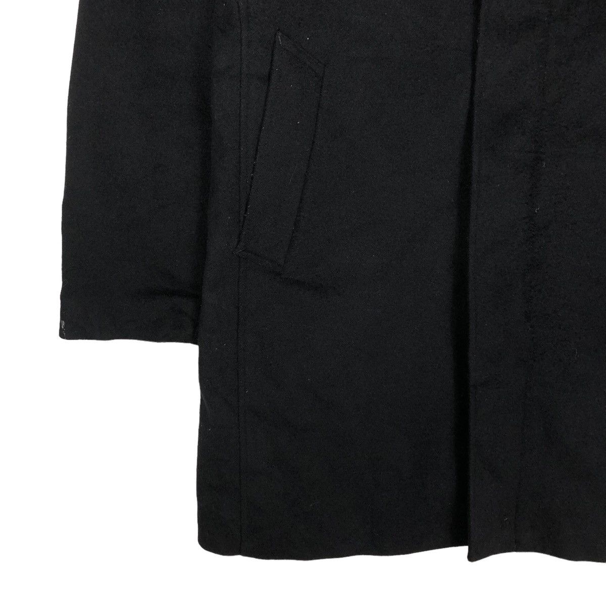 Japanese Brand 🔥Rich Black Long Jacket Katharine Hamnett Issey Miyake Size US XL / EU 56 / 4 - 4 Thumbnail