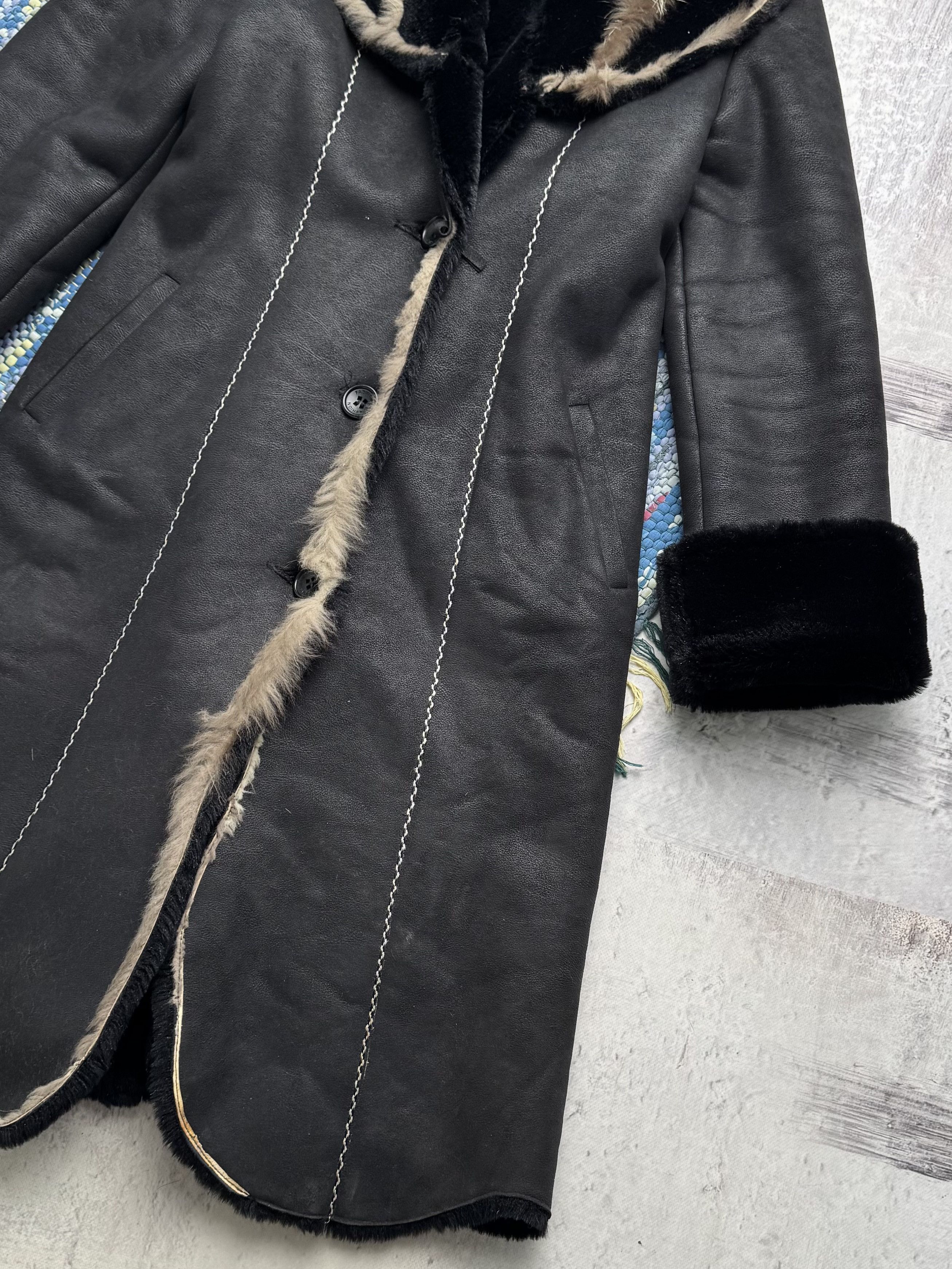 Vintage Vintage Faux Sheepskin Coat A8(V1)D15 Size S / US 4 / IT 40 - 4 Thumbnail