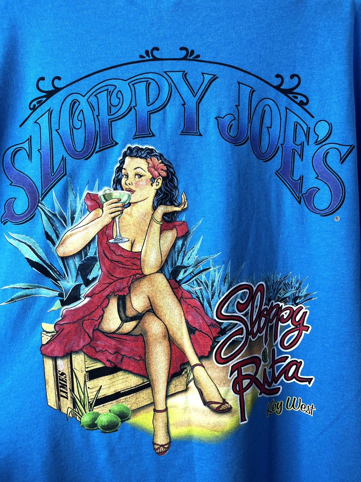Vintage Vintage Sloppy Joes Sexy Girl Pin Up T Shirt Cowboy Western Size US L / EU 52-54 / 3 - 5 Thumbnail