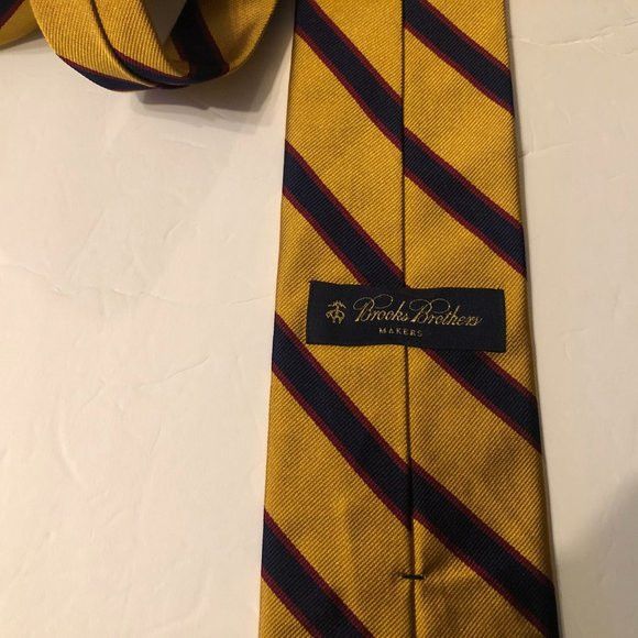 Brooks Brothers BROOKS BROTHERS MEN'S NEW 100%SILK NECK TIE WIDTH: 3 1/2" Size ONE SIZE - 9 Thumbnail