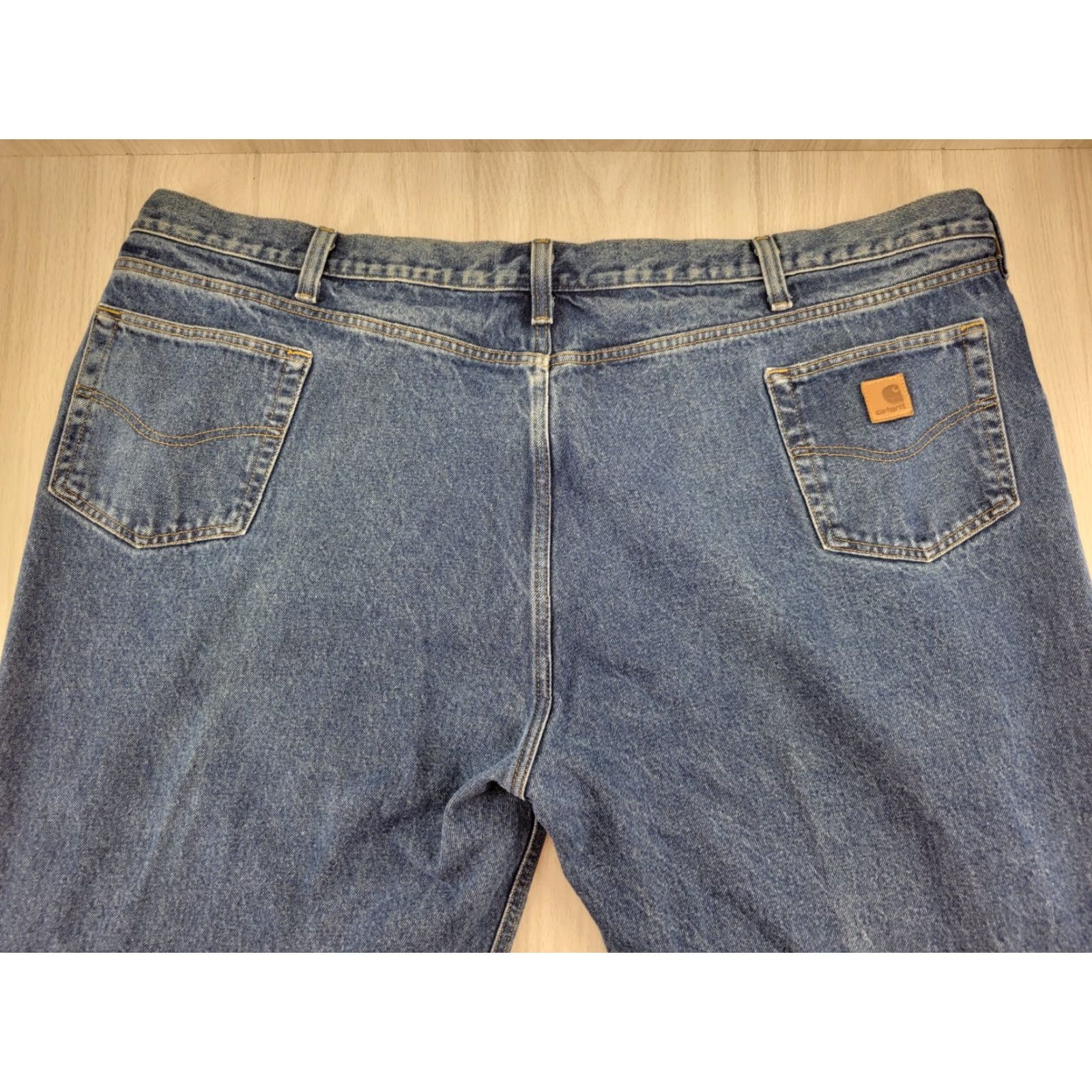 Carhartt VINTAGE Carhartt Jeans Mens 54x30 Relaxed Fit Medium Wash Denim B460 DPS Cotton Size US 38 / EU 54 - 7 Thumbnail