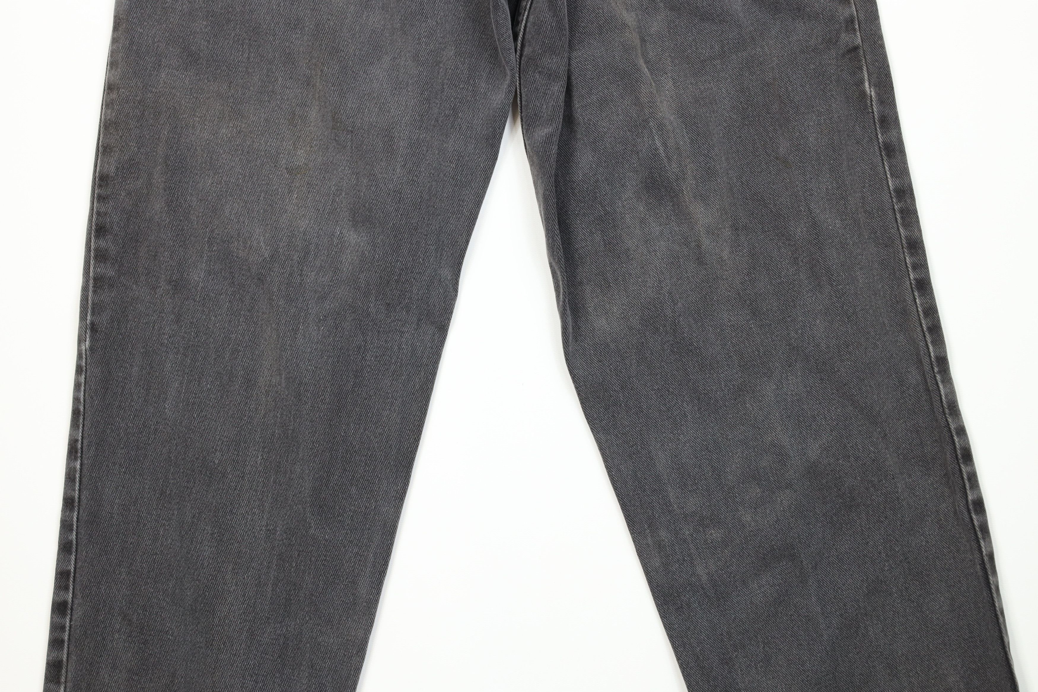 Guess Vintage 80s 90s Guess Tapered Leg Denim Jeans Black USA Size 29" - 13 Thumbnail