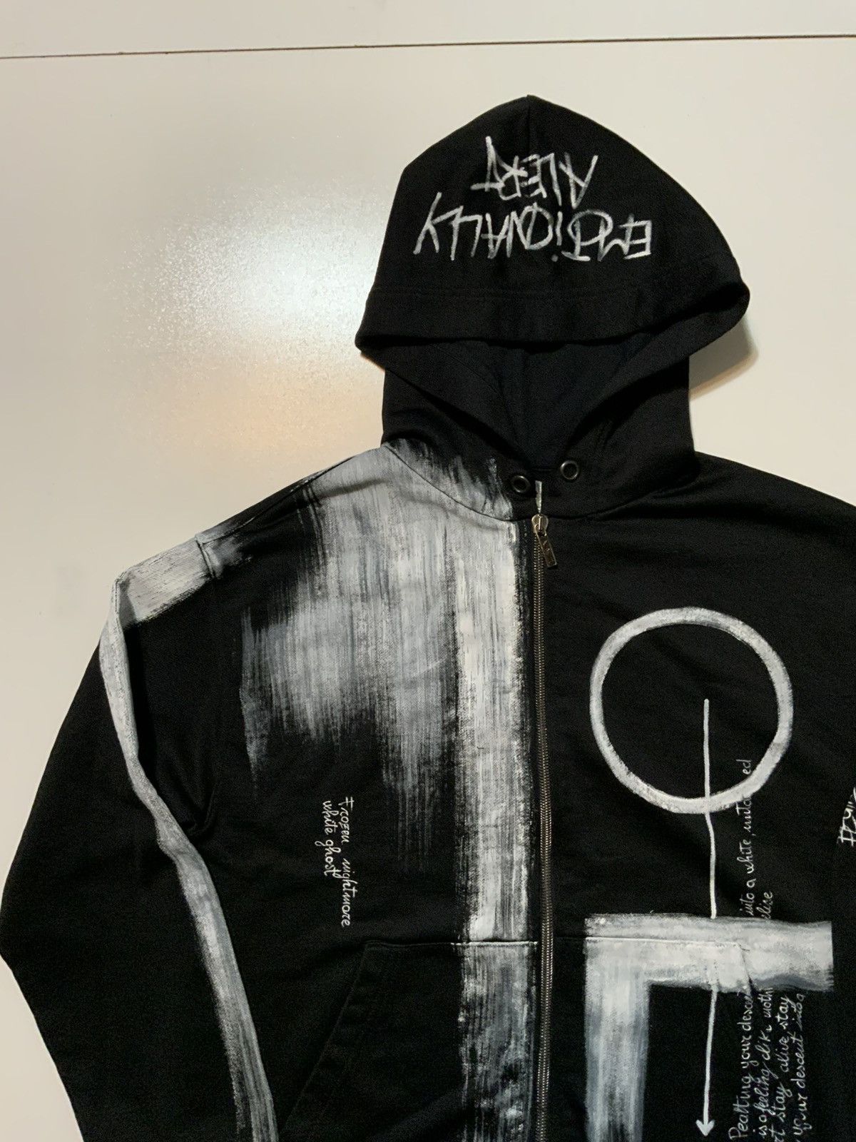 Designer KRH Made Italy Ghost Rider Frozen Nightmare Painted Hoodie Size US S / EU 44-46 / 1 - 3 Thumbnail
