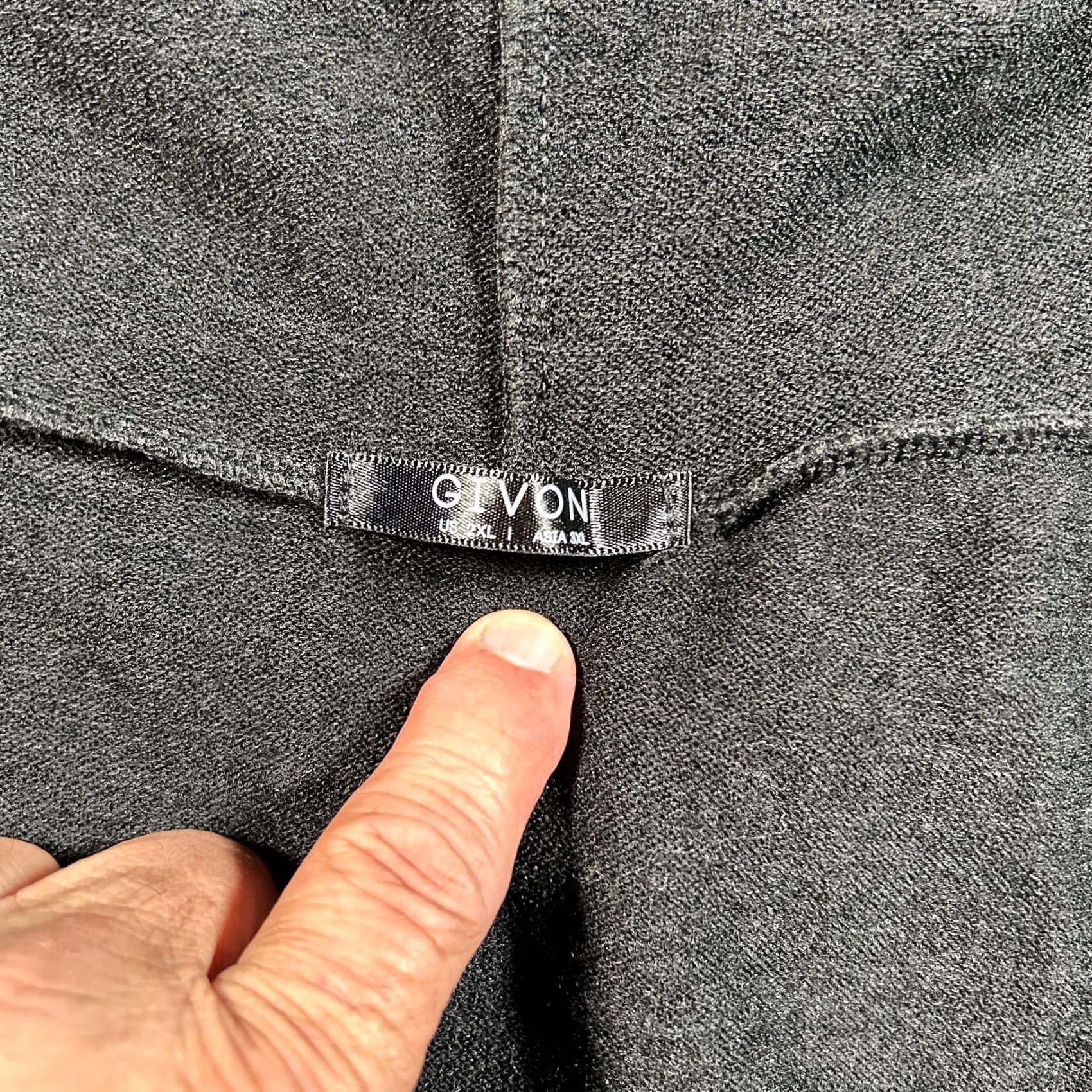 Vintage Givon Cardigan Sweater Women 2XL Black Hooded Tight Knit Open Front Modern Casual Size XXL / US 16-18 / IT 52-54 - 4 Thumbnail