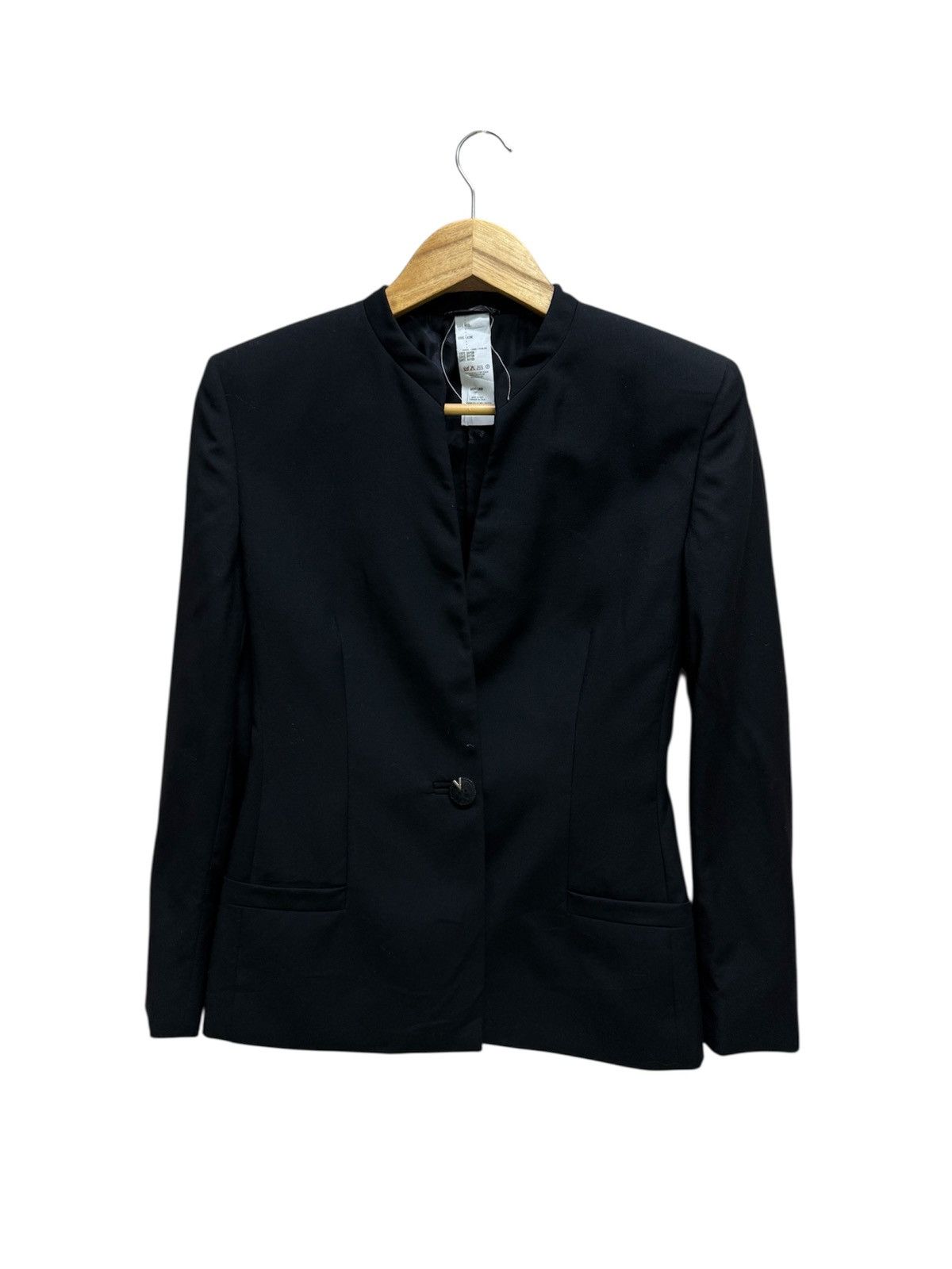 Versace Vintage 90s Gianni Versace Couture Minimalist Blazer Size XS / US 0-2 / IT 36-38 - 1 Thumbnail