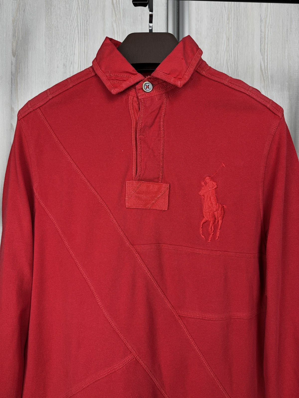 Polo Ralph Lauren Polo Ralph Lauren vintage red heavy rugby polo shirt size M Size US M / EU 48-50 / 2 - 3 Thumbnail