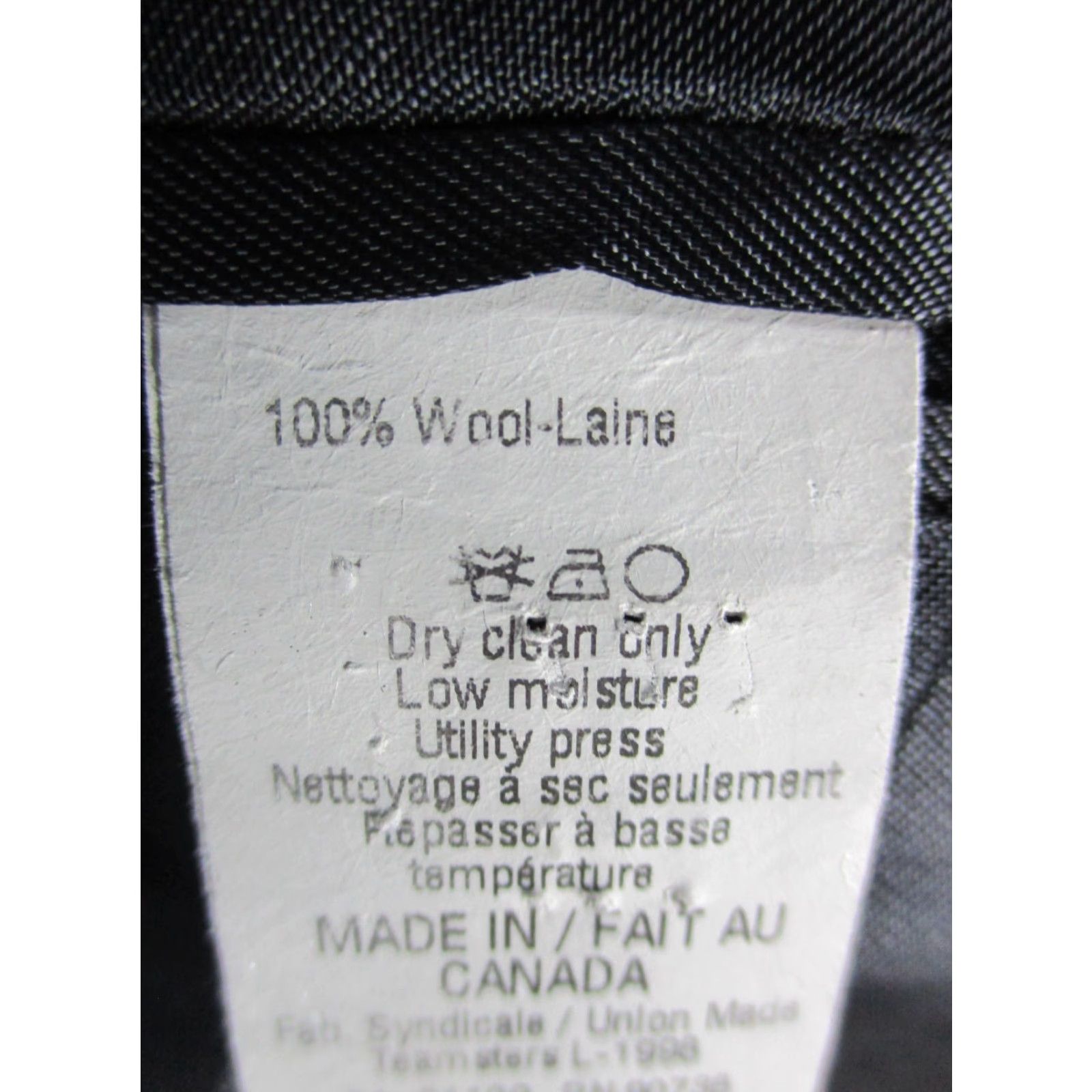 Ralph Lauren Lauren Ralph Lauren Sports Coat Blazer Mens 44 R Black Wool Size 44R - 5 Thumbnail