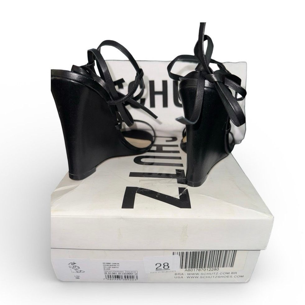 SCHUTZ Schutz Deonne leather wedge sandals Size US 6 / IT 36 - 6 Thumbnail