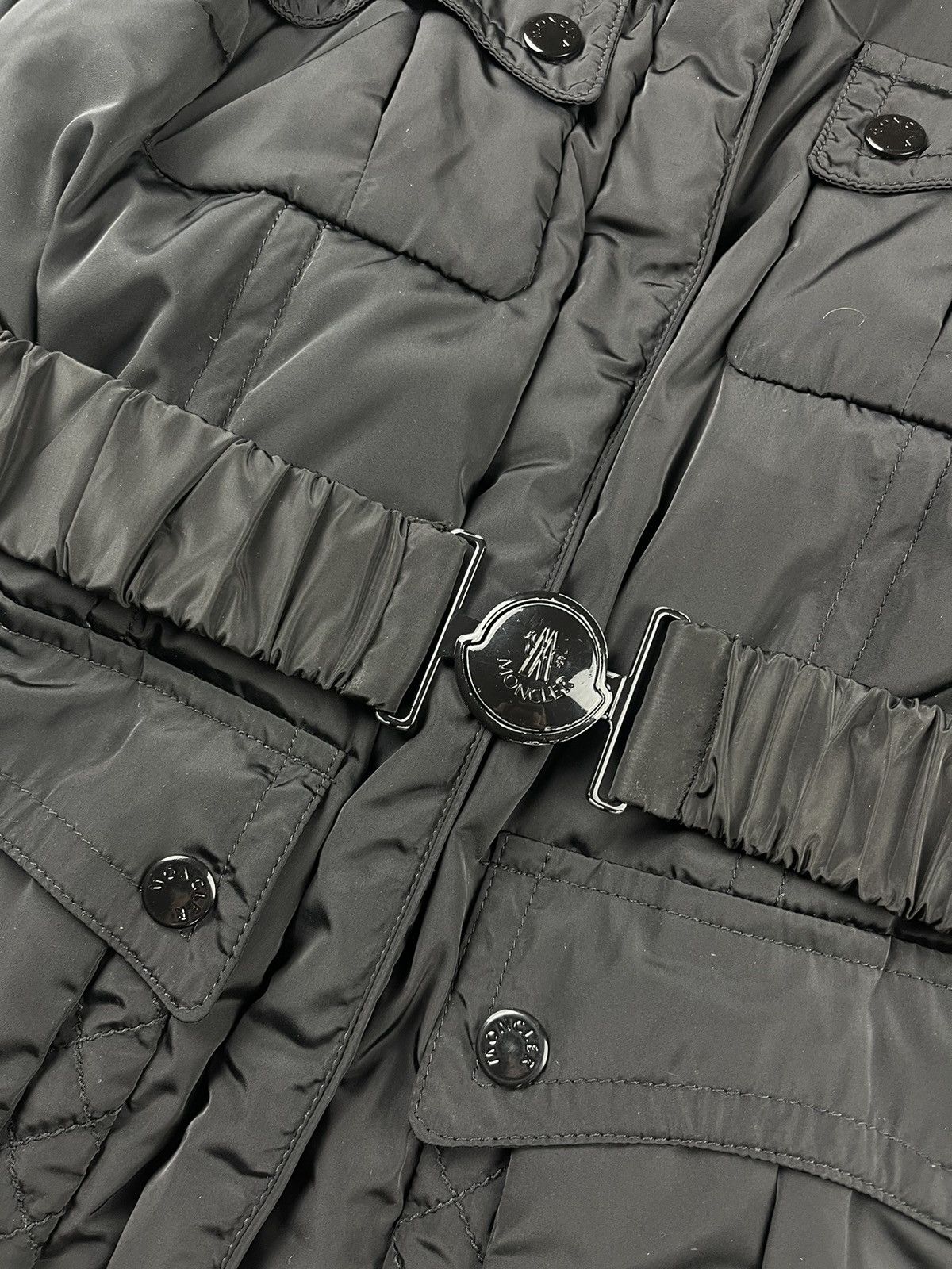 Moncler Moncler “Helena” Black Quilted Down Jacket Made in Romania Size L / US 10 / IT 46 - 3 Thumbnail
