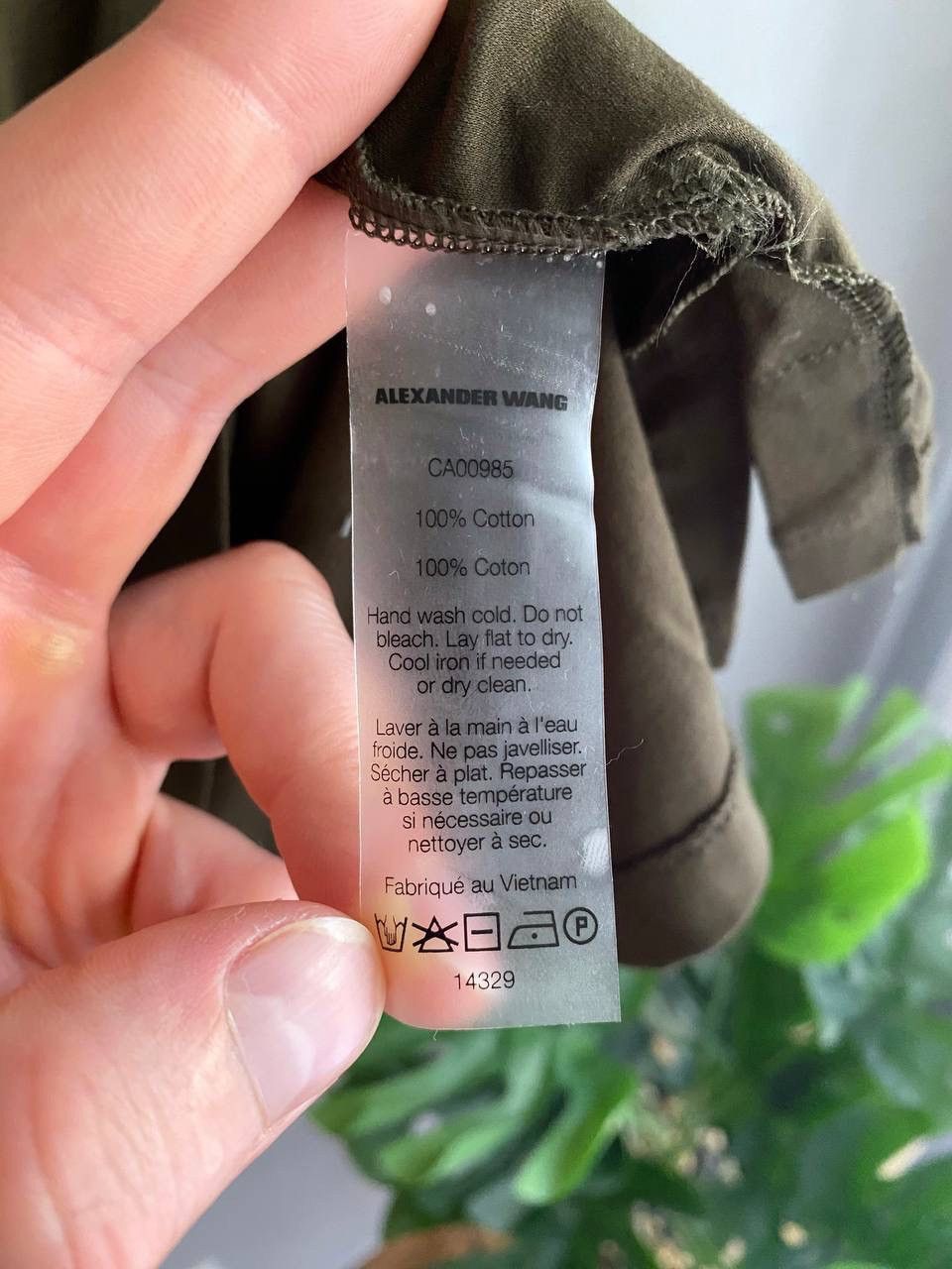 Alexander Wang Alexander Wang T Men's Army Olive Long Sleeve T-Shirt Size L Size US L / EU 52-54 / 3 - 17 Thumbnail