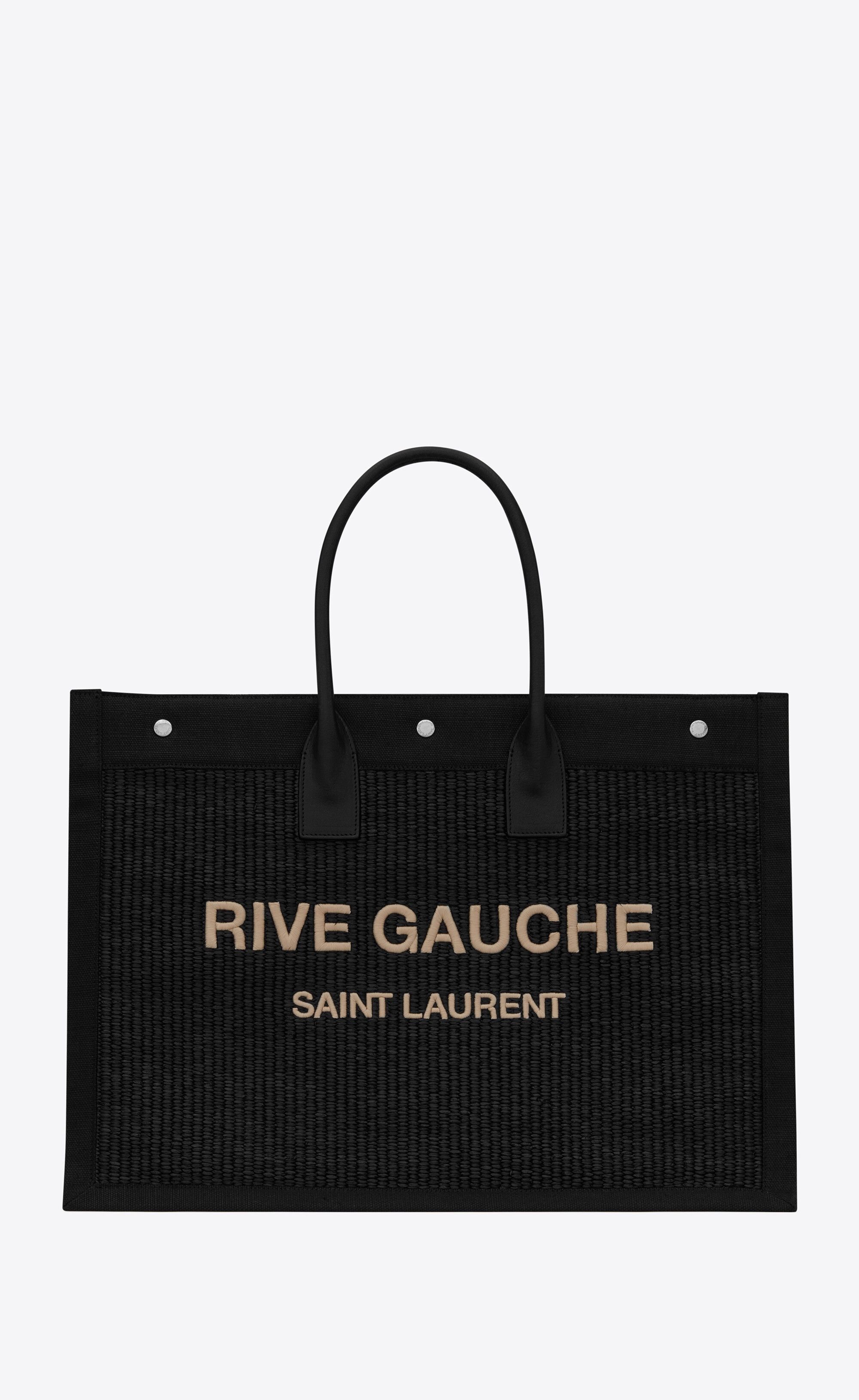Saint Laurent Paris o1bcso1str1225 Size: OS/Rive Gauche Tote Bag in Black Size ONE SIZE - 1 Thumbnail