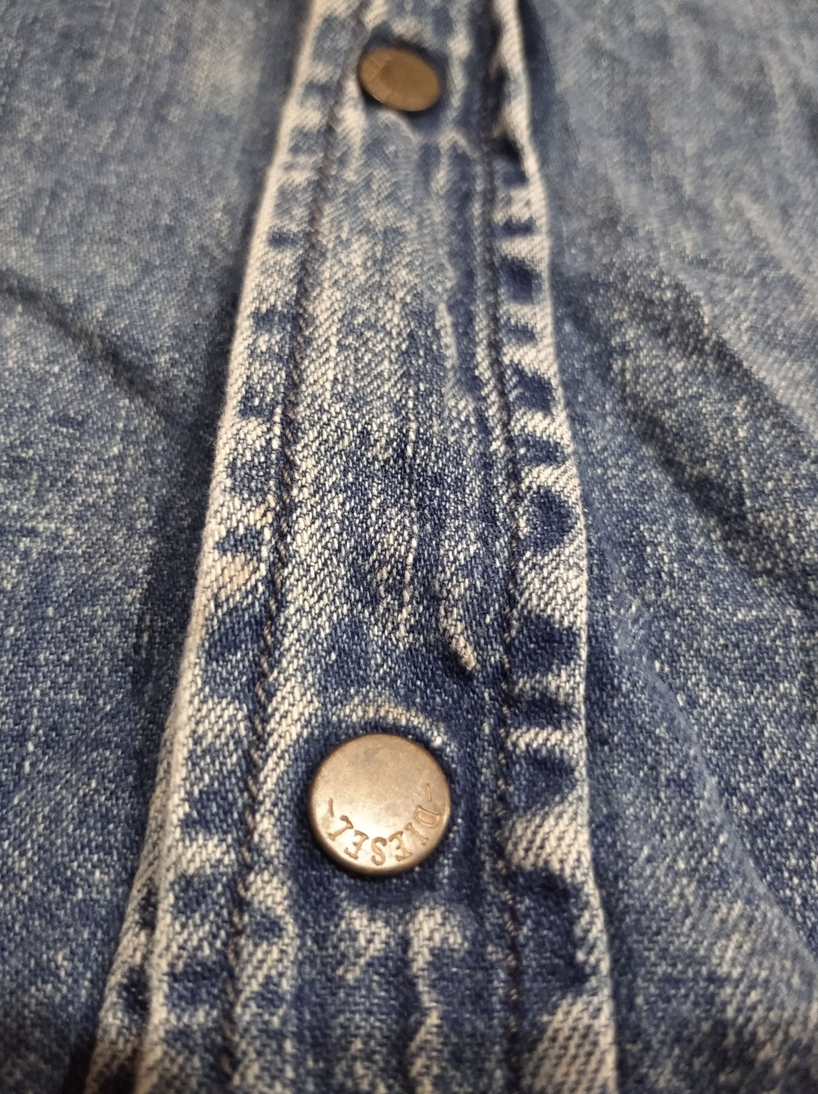 Diesel × Vintage Diesel denim shirt distressed Size US S / EU 44-46 / 1 - 8 Thumbnail