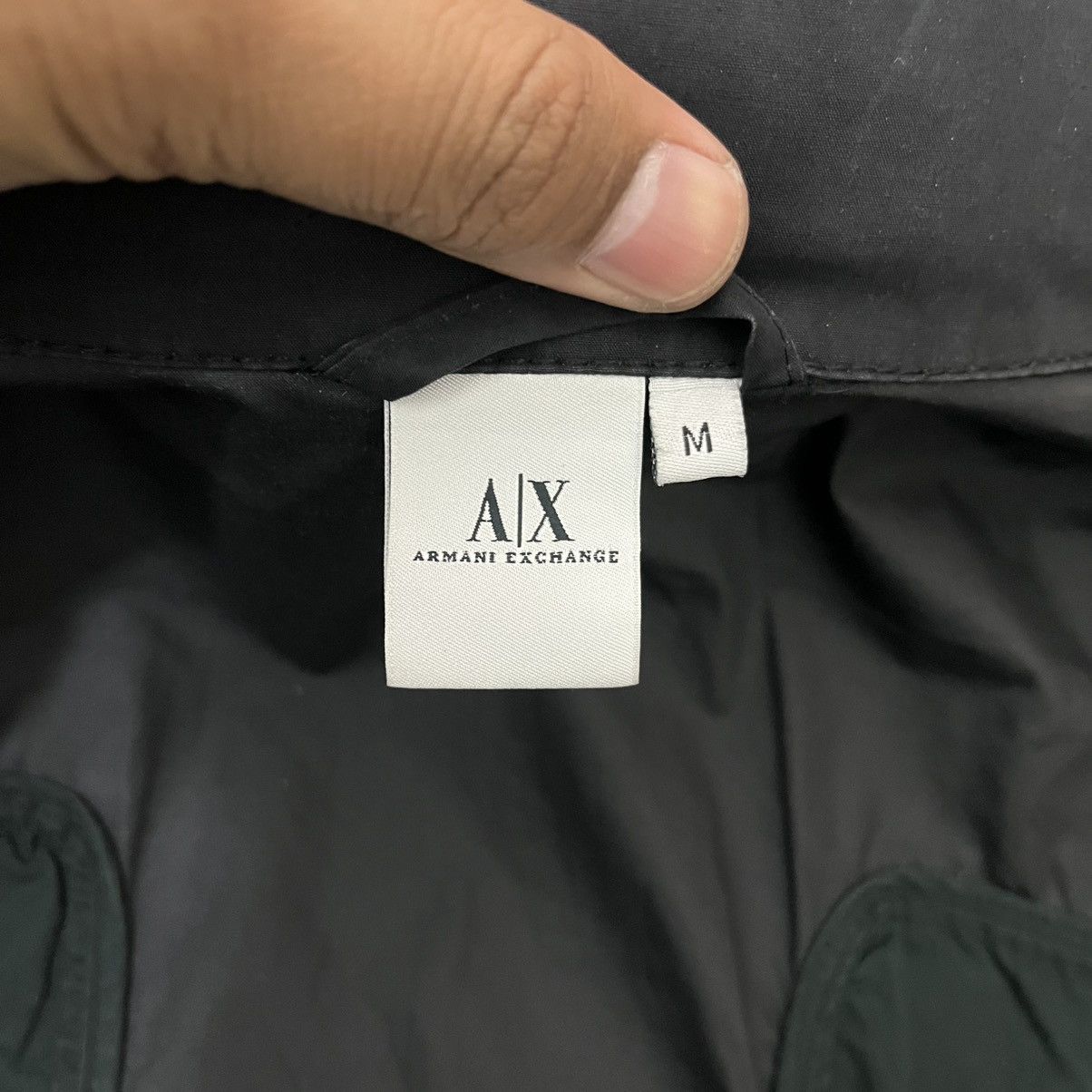 Armani Exchange Armani Exchange - Peplum Jacket Black Navy Hidden Hoodie Size US M / EU 48-50 / 2 - 12 Thumbnail
