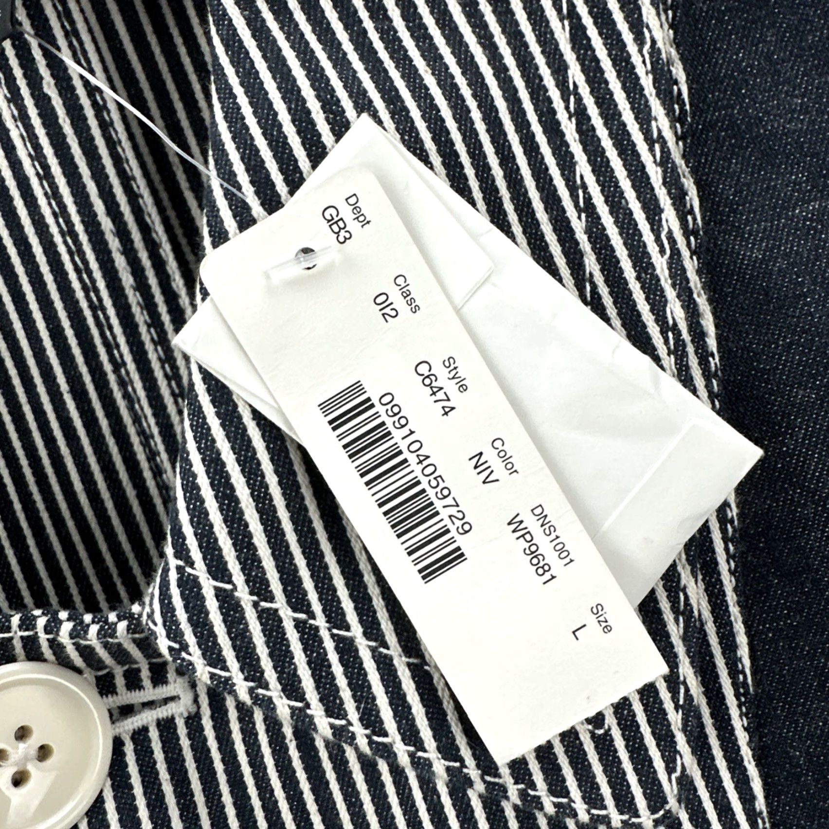 J.Crew VINTAGE J.CREW Jacket Men L Heavyweight Cotton Denim NWT Blue Collection Size US L / EU 52-54 / 3 - 7 Thumbnail