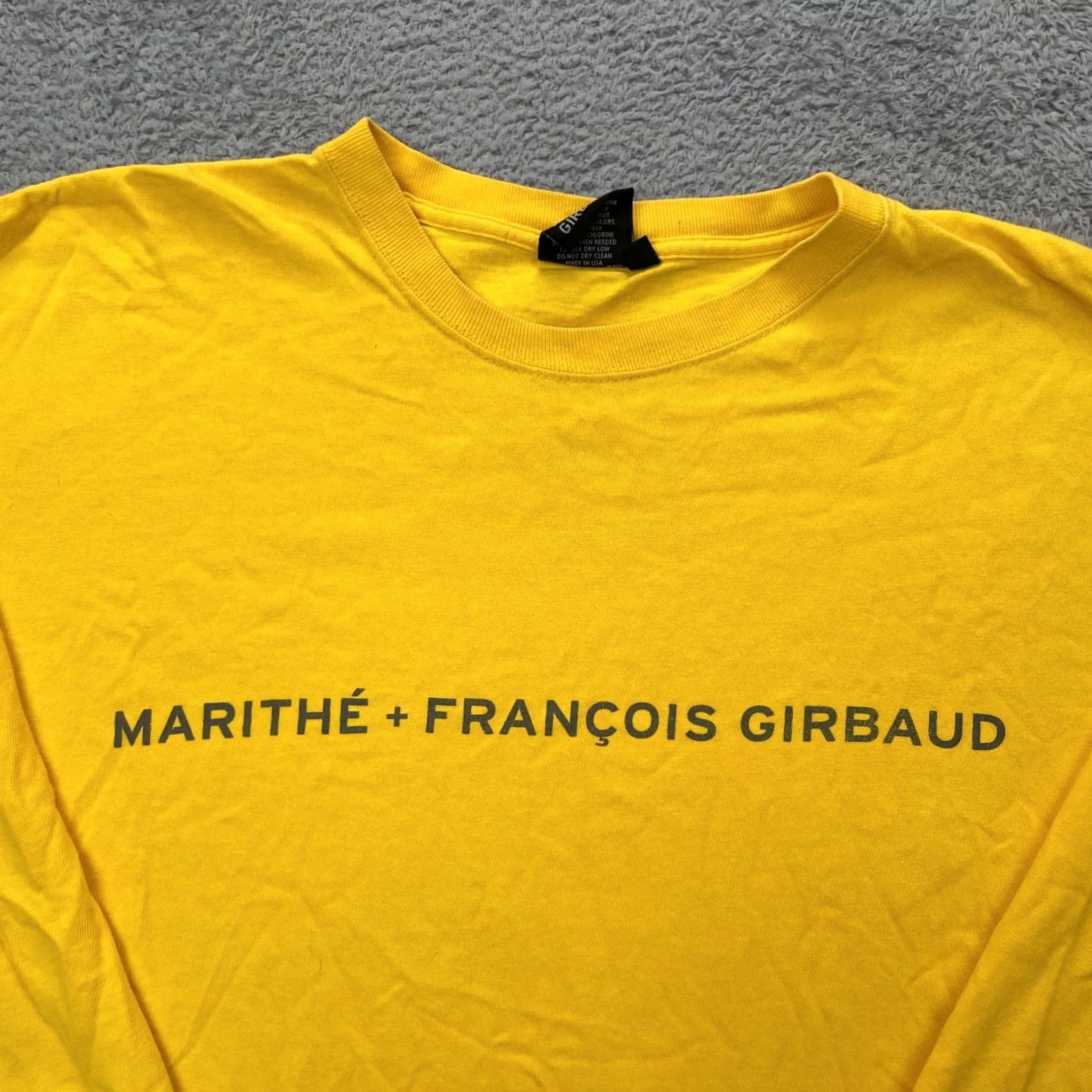 Vintage VTG Marithe Et Francois Girbaud Shirt Womens XL Yellow Cotton Graphic Size XL / US 12-14 / IT 48-50 - 7 Thumbnail