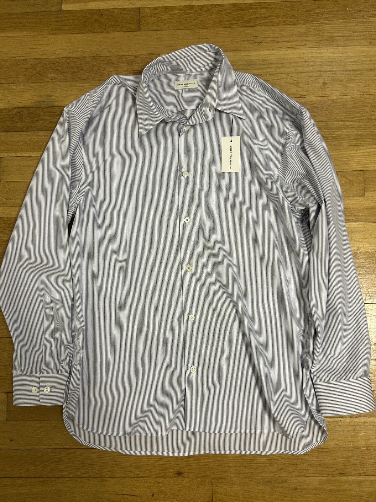 Dries Van Noten Blue striped Dries Van Noten Button up Size US M / EU 48-50 / 2 - 1 Thumbnail