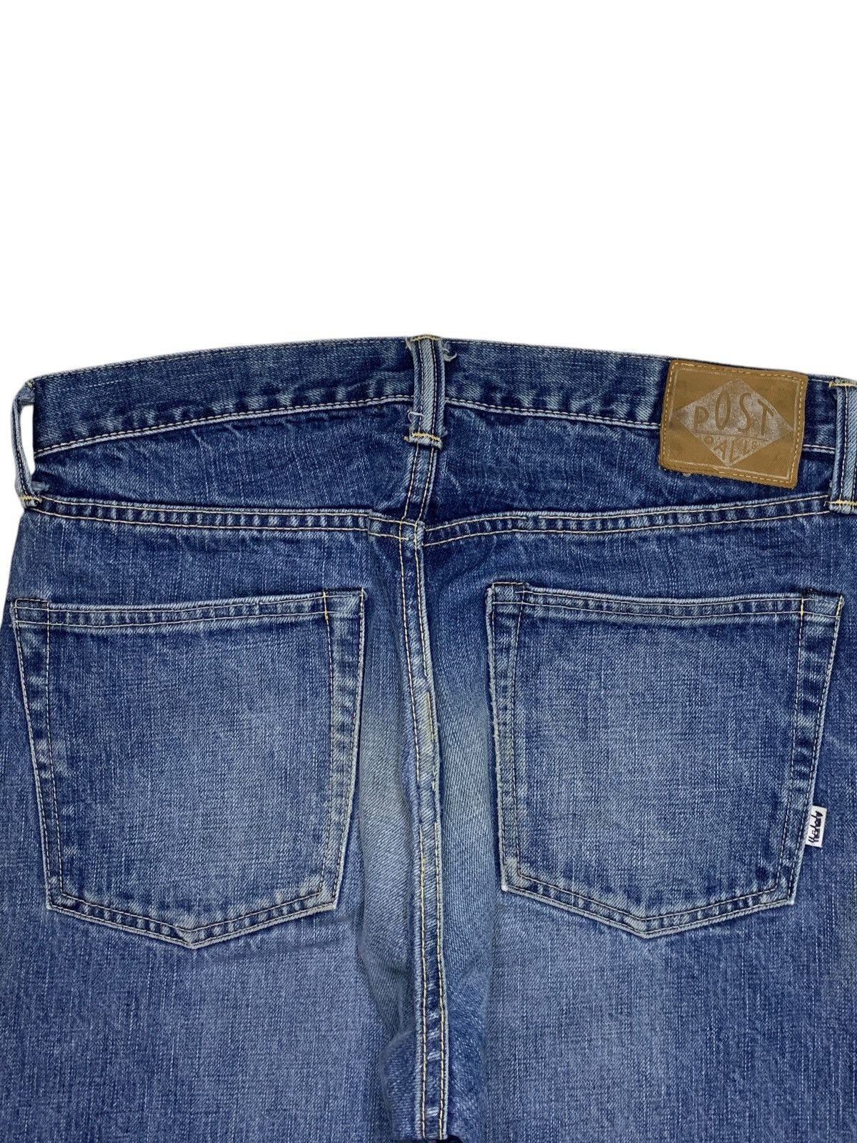 Japanese Brand × Post Overalls Vintage Japanese Post Overalls Selvedge Bartacks Loose Jeans Size US 31 - 9 Thumbnail