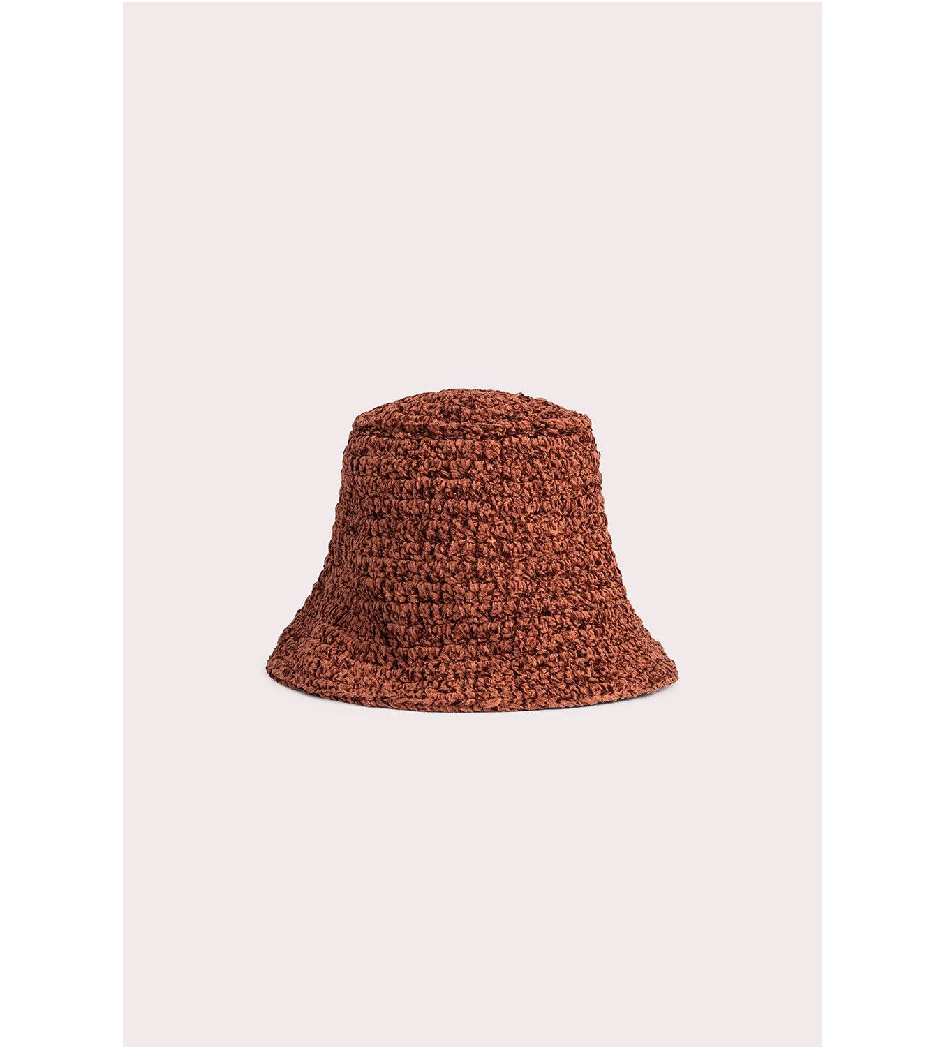 By Far Robbie Chestnut Chenille Hat Size ONE SIZE - 2 Thumbnail