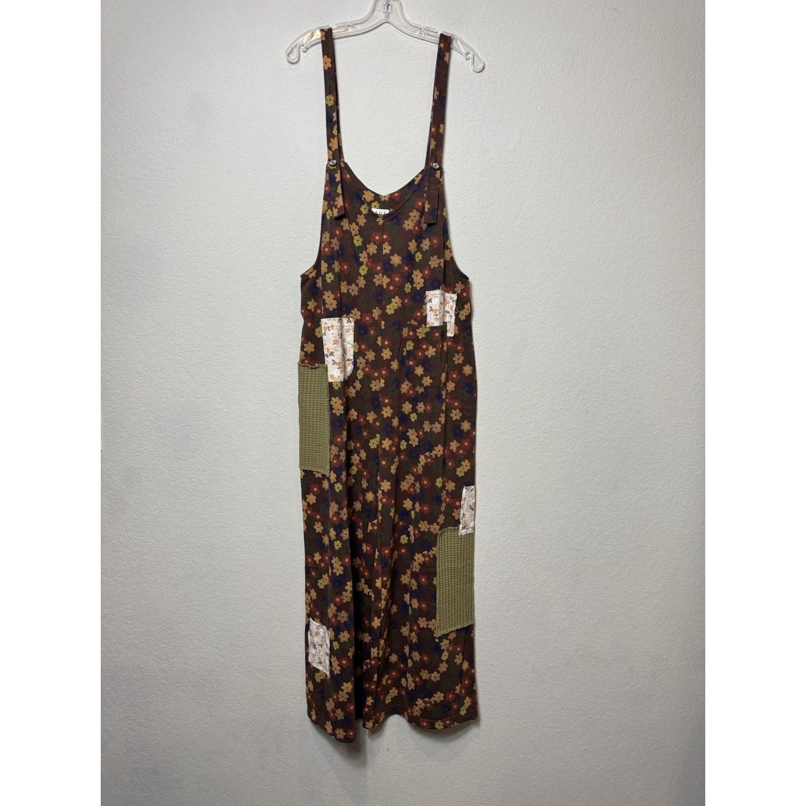 Other POL Floral Print Jumpsuit Boho Patchwork Retro Oversized M Size 32" / US 10 / IT 46 - 4 Thumbnail
