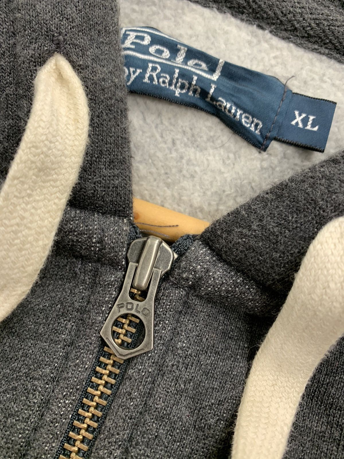 Ralph Lauren × Vintage Vintage 90’s Ralph Lauren Heavy Cotton Zip Hoodie Size US XL / EU 56 / 4 - 7 Thumbnail