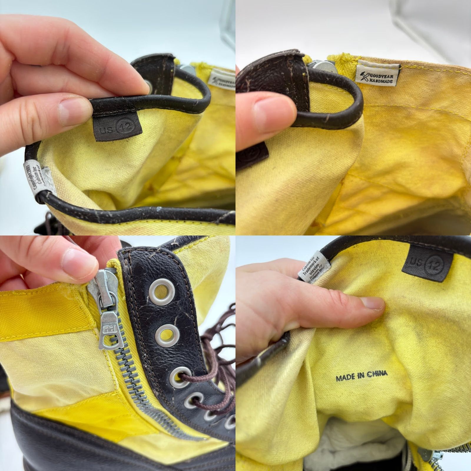 Visvim Visvim 7-Hole '73 Folk Yellow Boots Men’s 12 Handmade Combat Boots Yellow Mens Size US 12 / EU 45 - 9 Thumbnail
